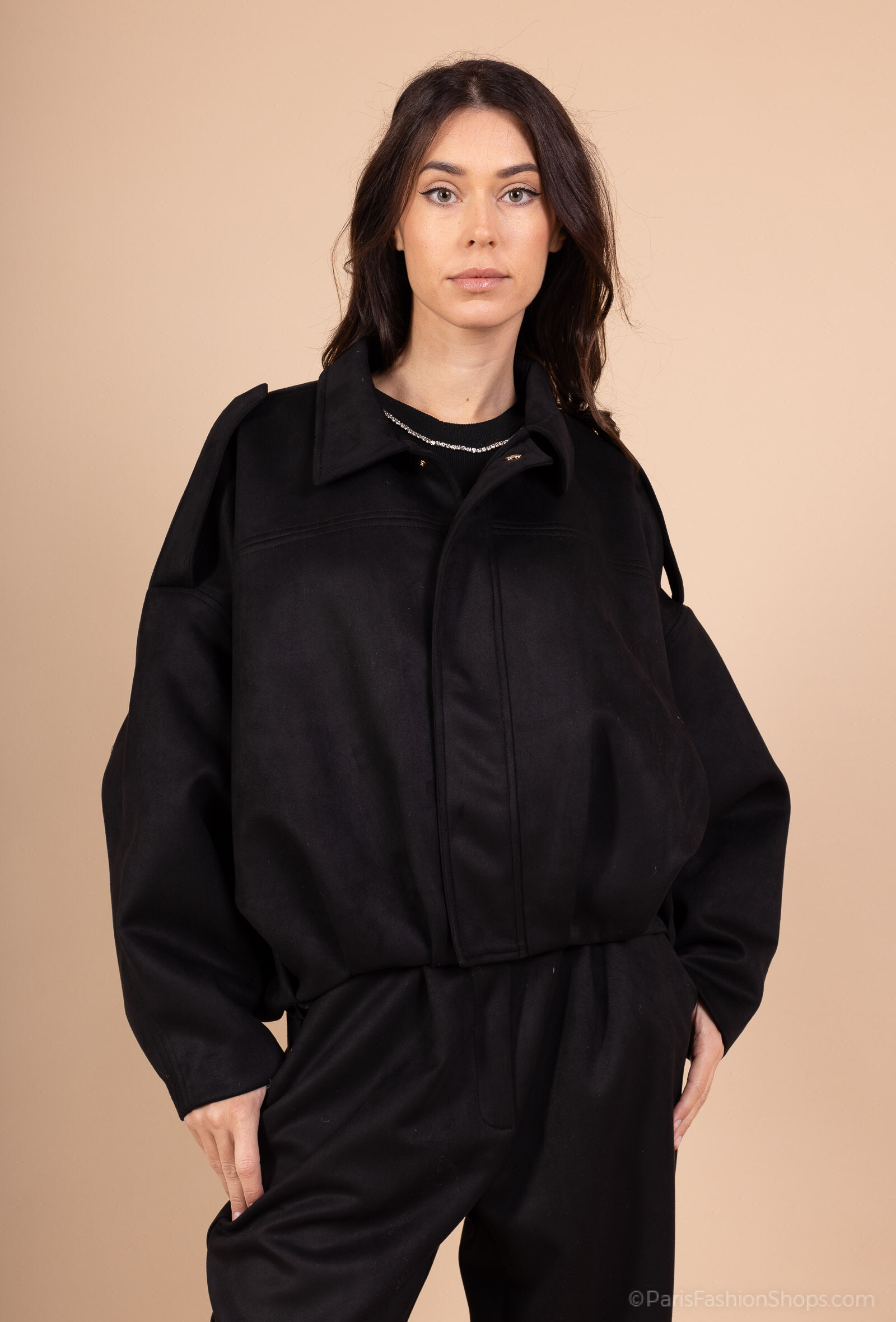 Grossista GUAS Collection - Giacca Bomber in camoscio Made in France