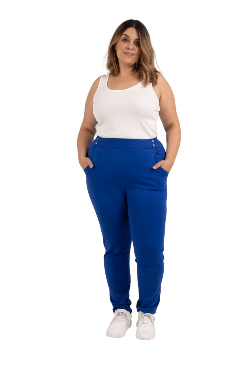 Großhändler H-3 - pantalon habillé tissu en milano  grande taille