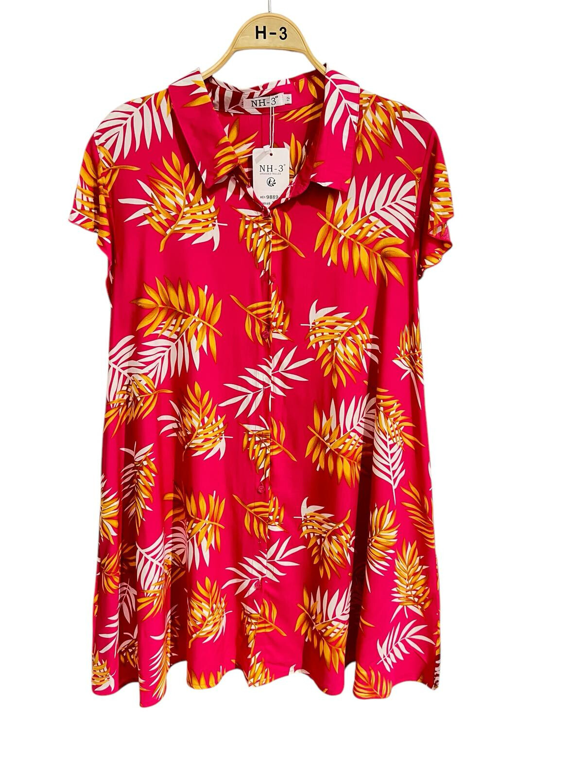 Tunic Large Dress Size Leaves Length 93 ⁄ 95cm