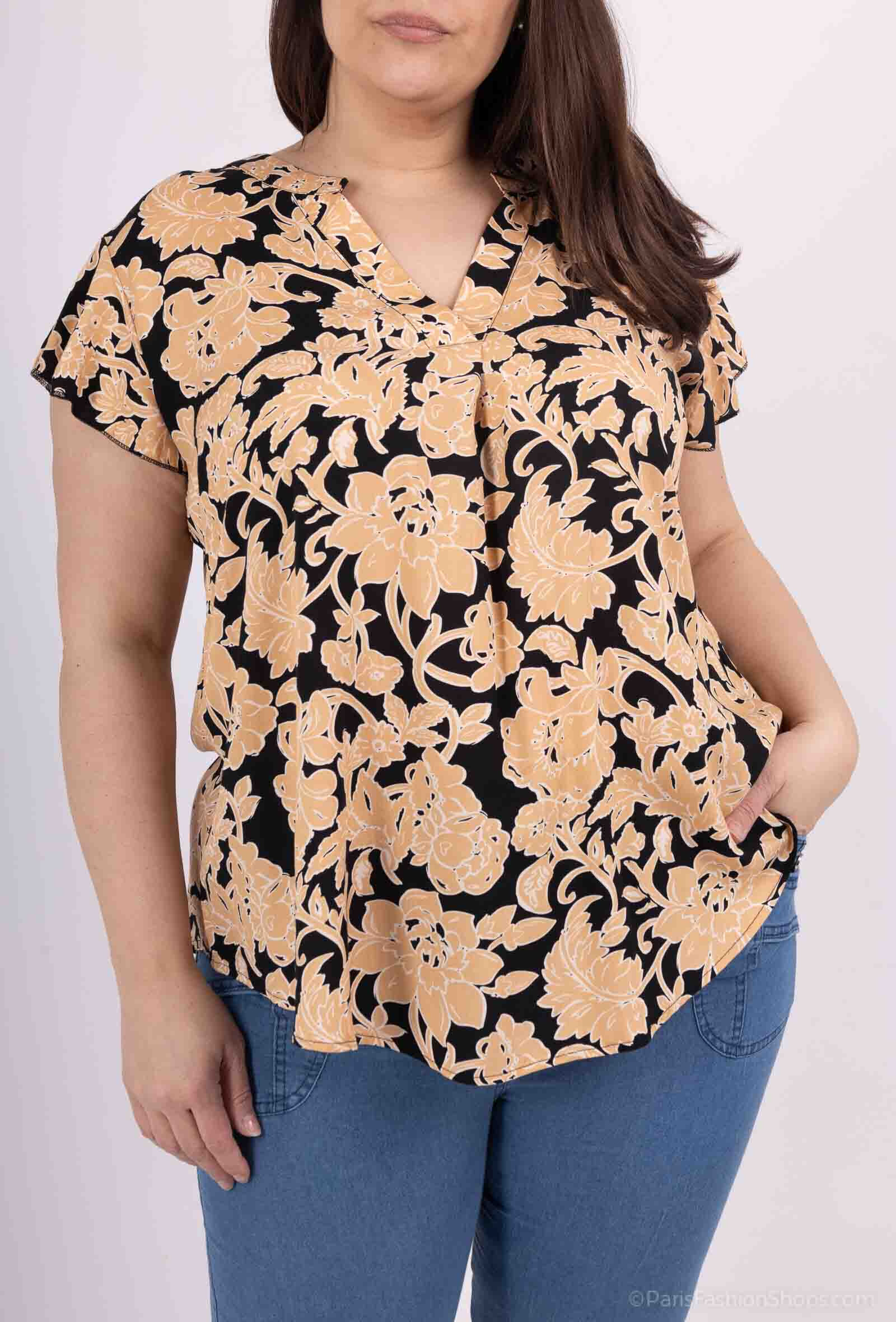 Wholesaler H-3 - Large size short sleeves tunic