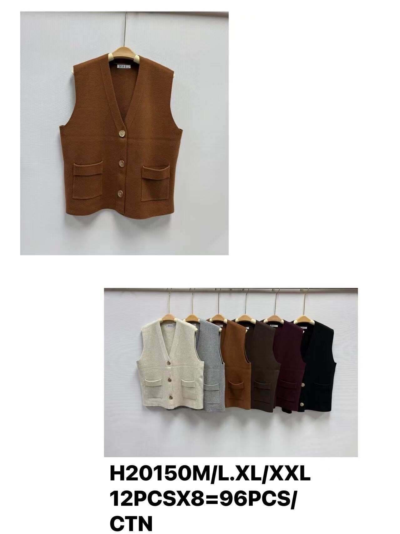 Großhändler H & L - Ärmellose Weste