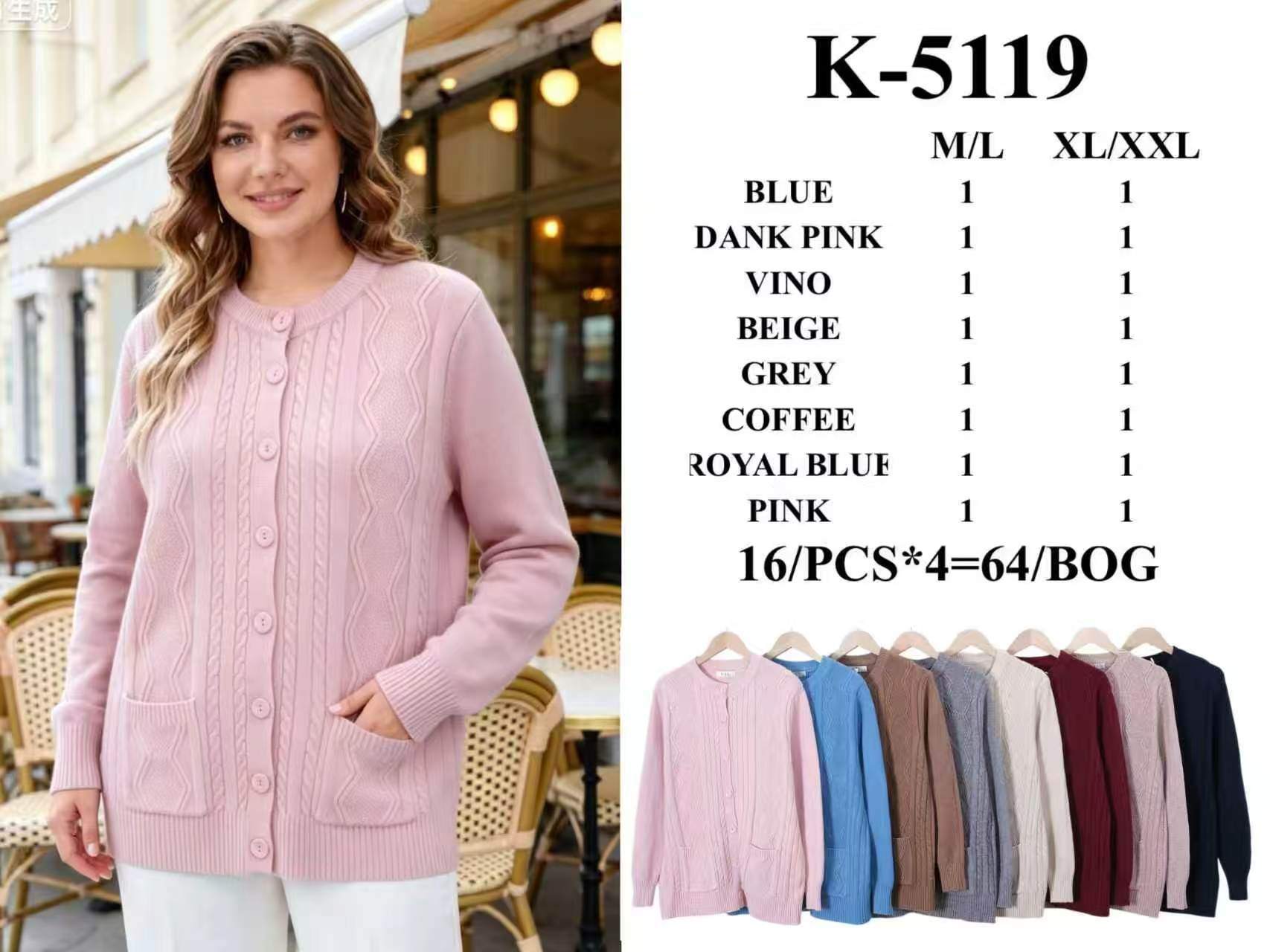 Grossiste H & L - Gilet avec boutons