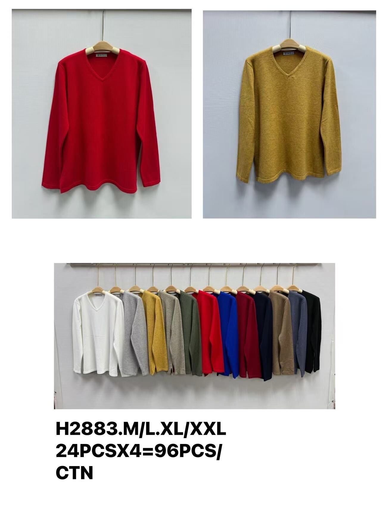 Mayorista H & L - Suéter de cuello en V