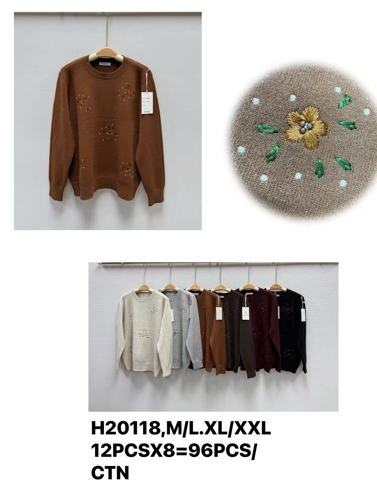 Grossiste H & L - Pull col rond