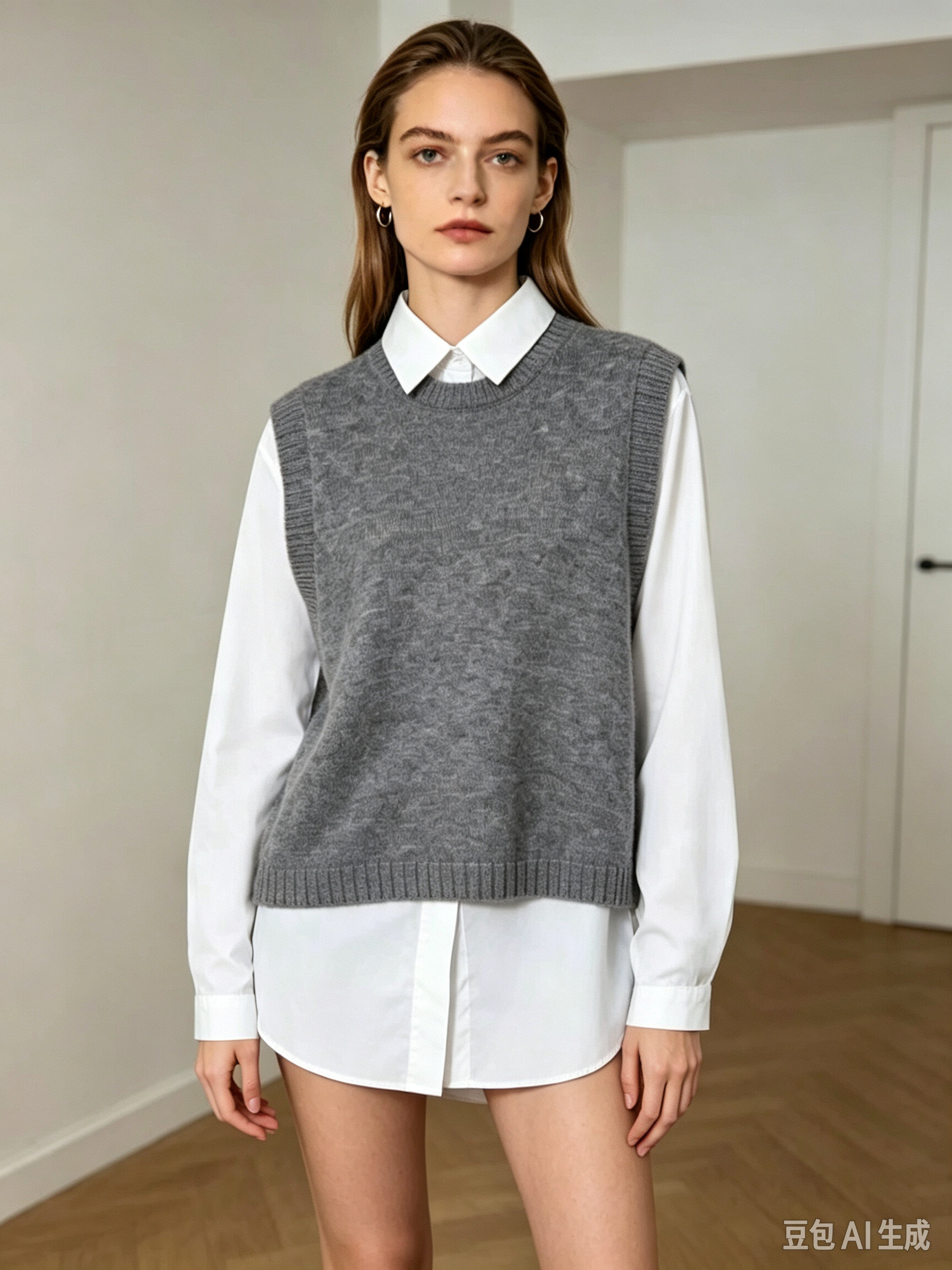Mayorista H & L - Suéter con cuello de camisa