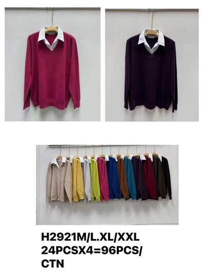 Grossista H & L - Maglione camicia Grossista H & L - Maglione camicia