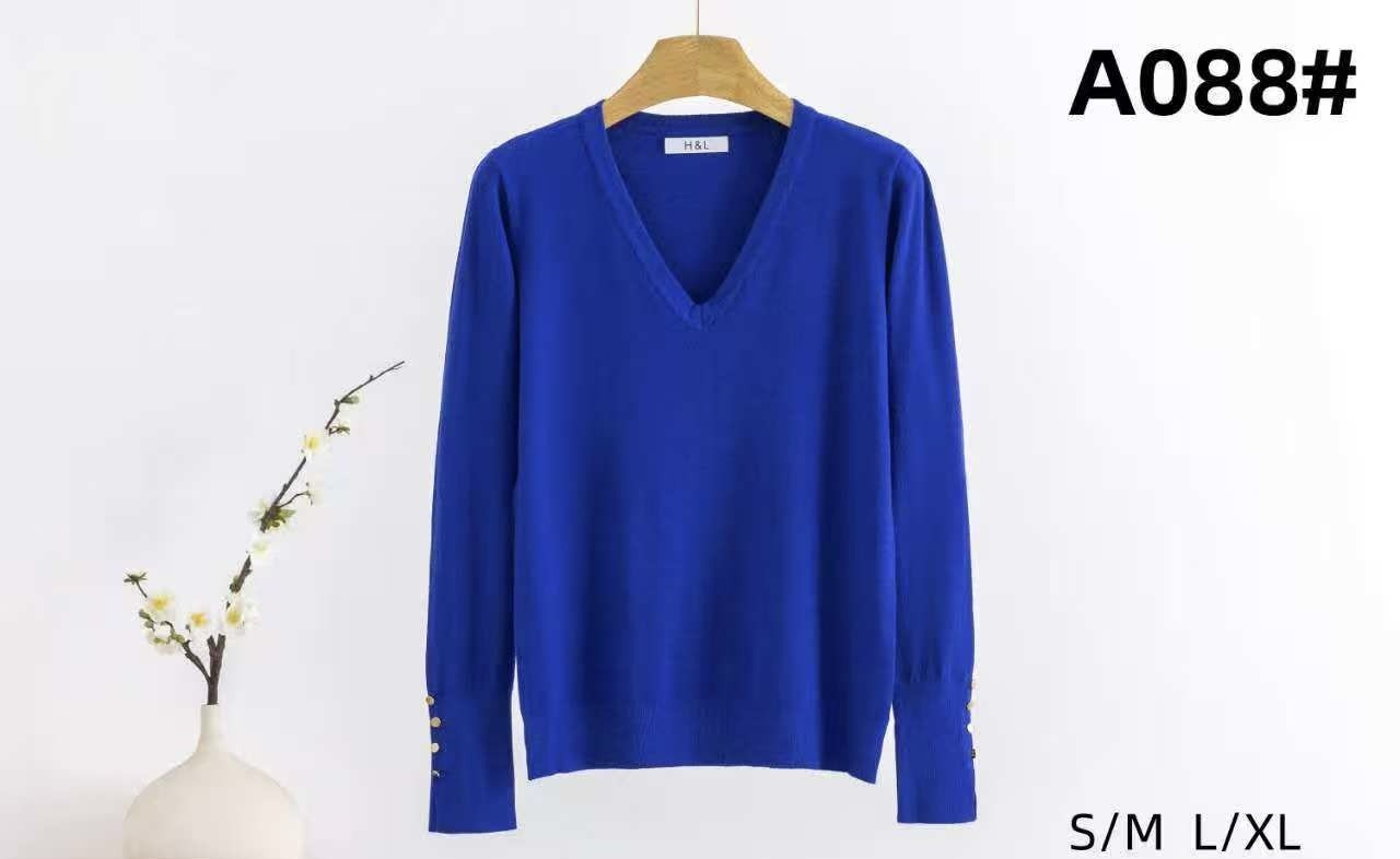 Großhändler H & L - V-Ausschnitt Pullover