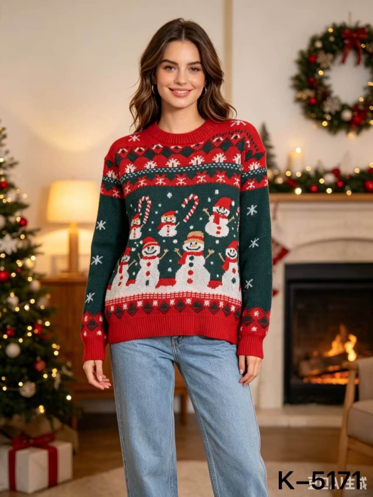 Großhändler H & L - Weihnachtspullover