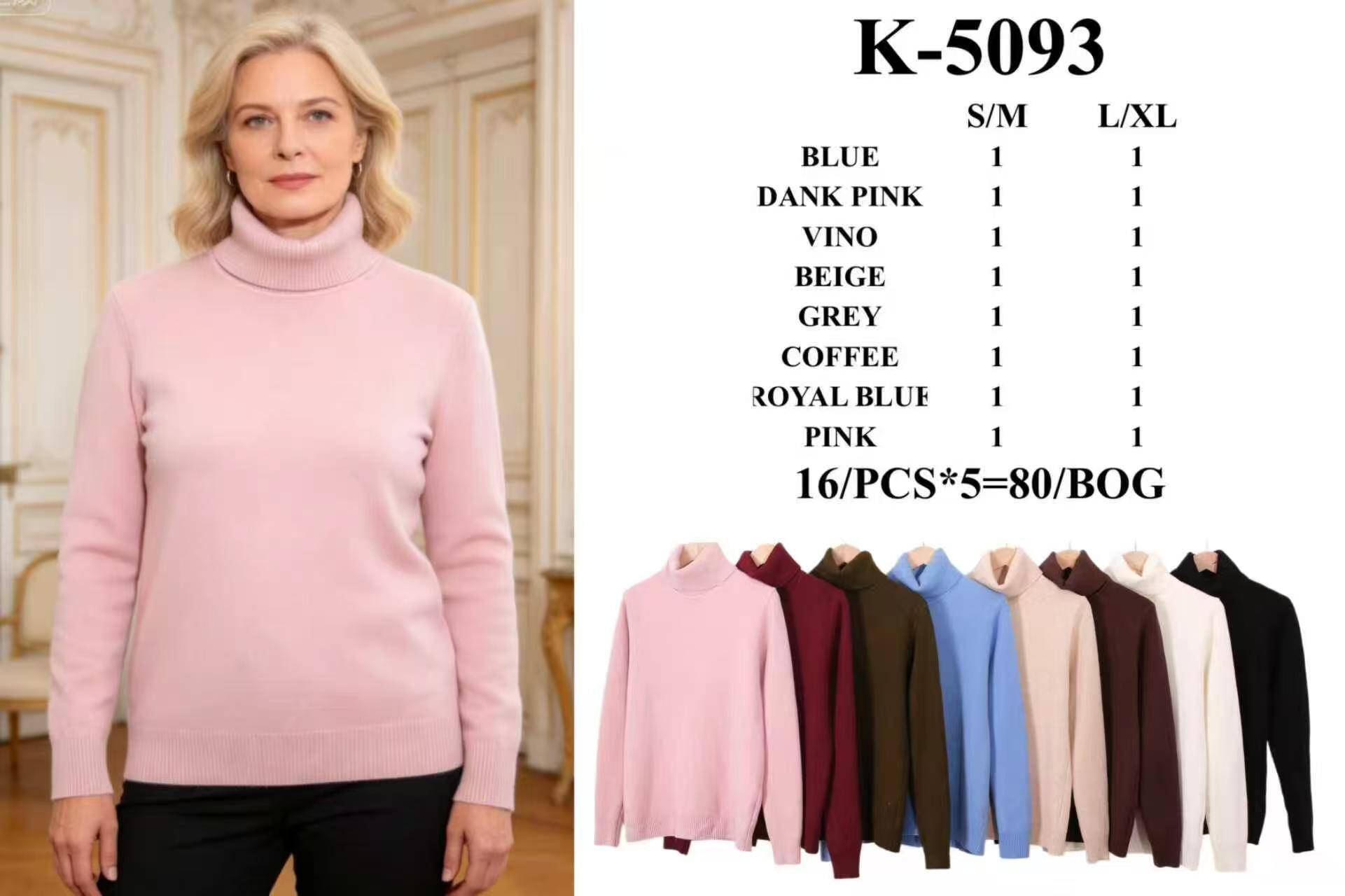 Wholesaler H & L - Fleece Sweater