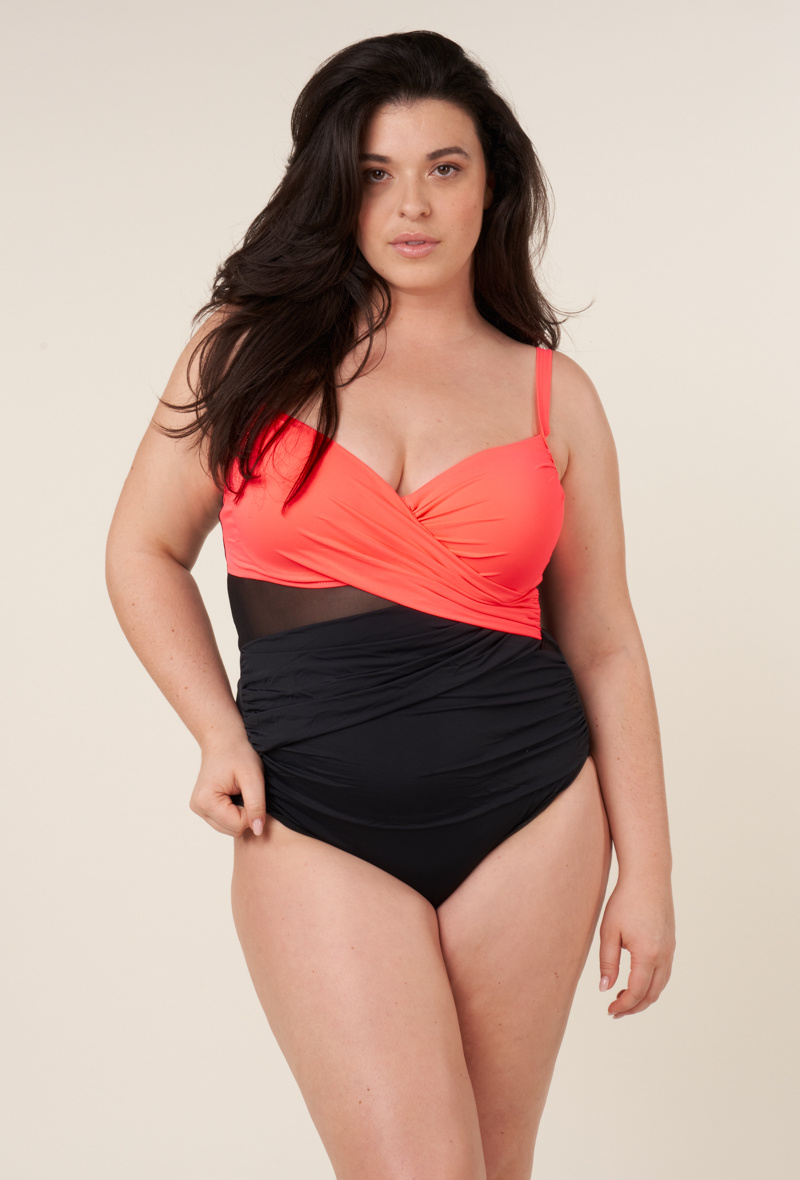 Wholesaler H&Nathalie - Plus size 1 piece swimsuit