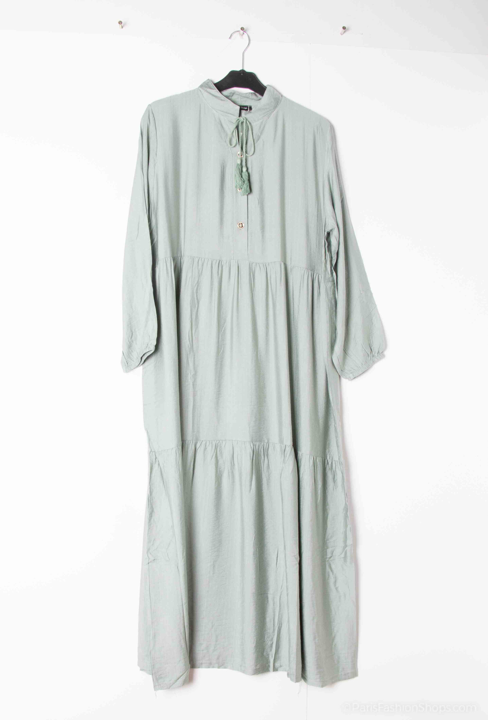 Großhändler H.STYLE - Bohemian langes Kleid - natürliche Eleganz