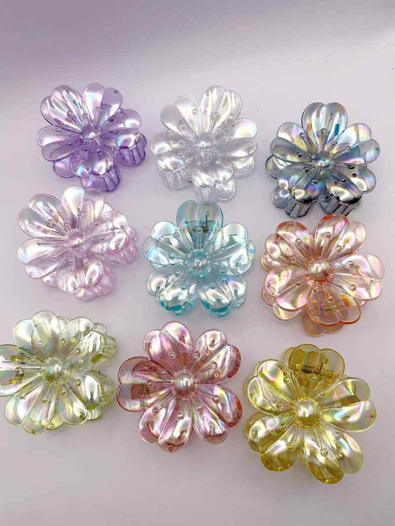 Grossiste H&T Bijoux - Pince cheveux acrylique.