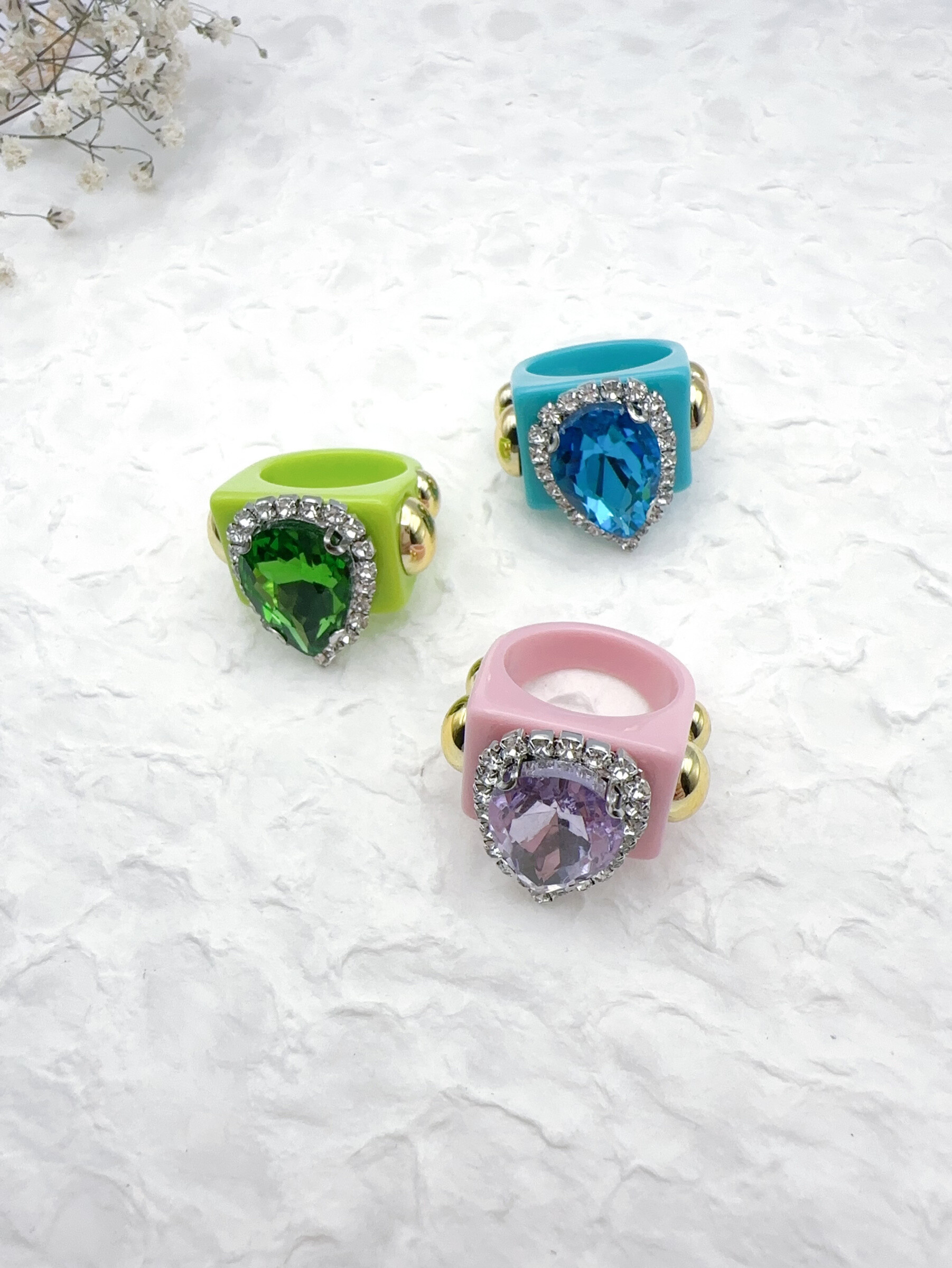 Wholesaler H&T Bijoux - Acrylic ring