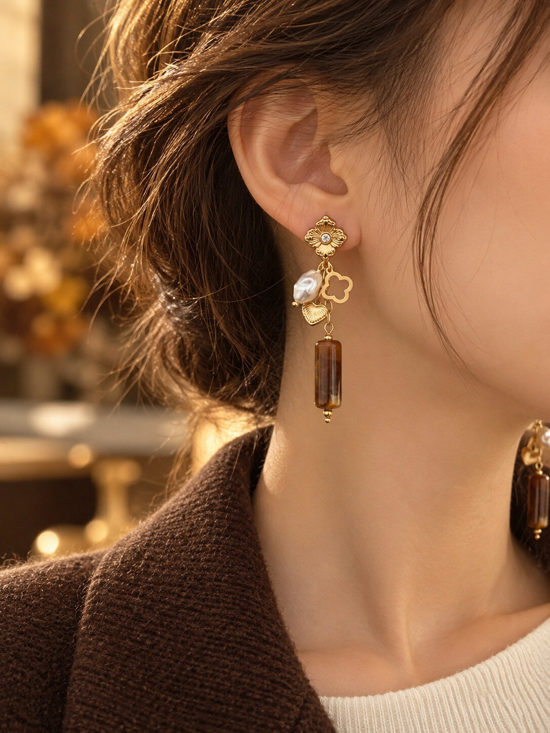 Grossiste H&T Bijoux - Boucles d’oreilles en acier inoxydable