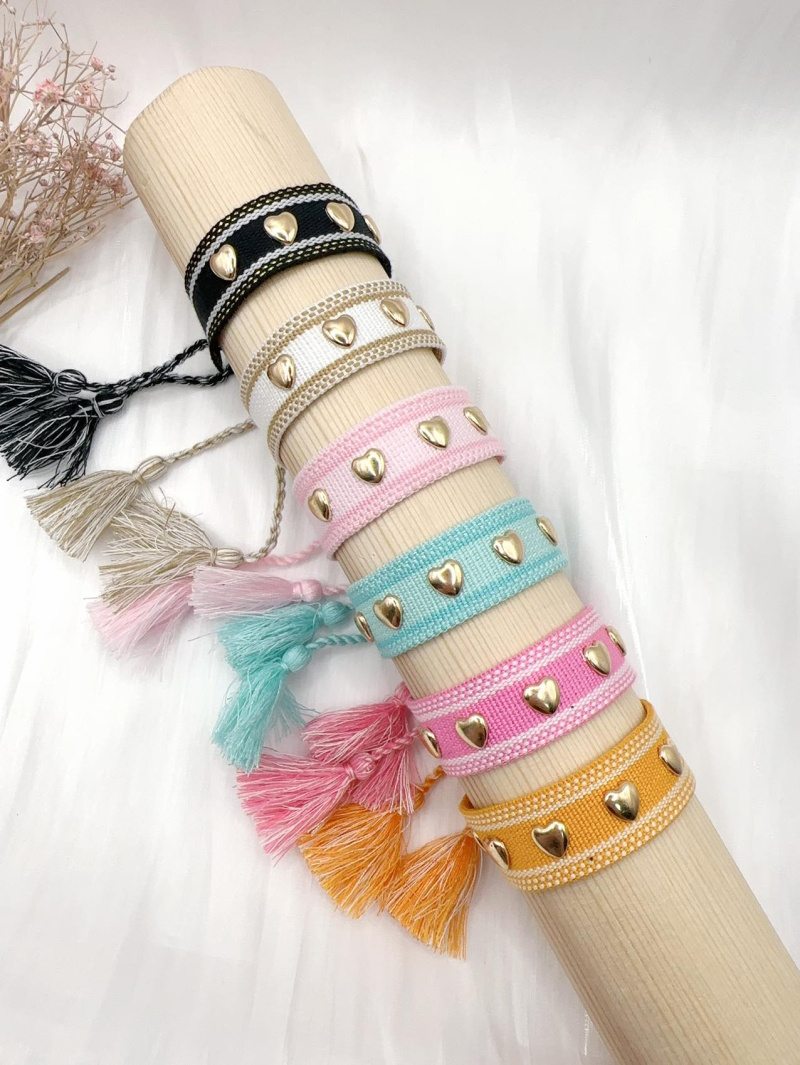 Mayorista H&T Bijoux - Pulsera de tela ajustable