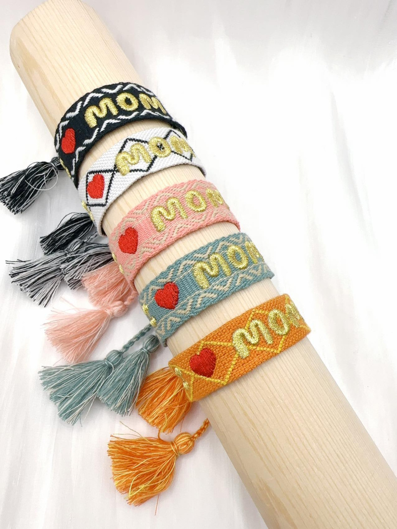 Mayorista H&T Bijoux - Pulsera de tela ajustable