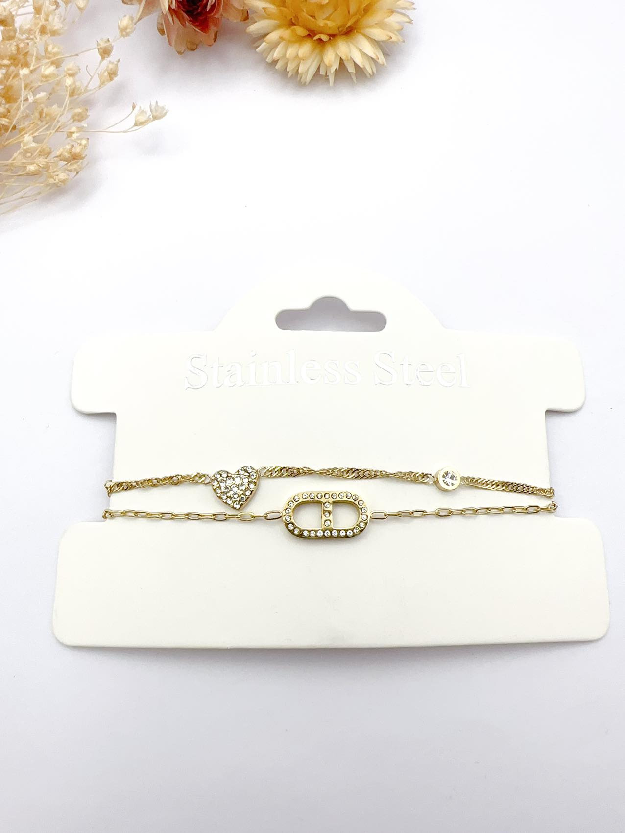 Mayorista H&T Bijoux - Brazalete de acero inoxidable.