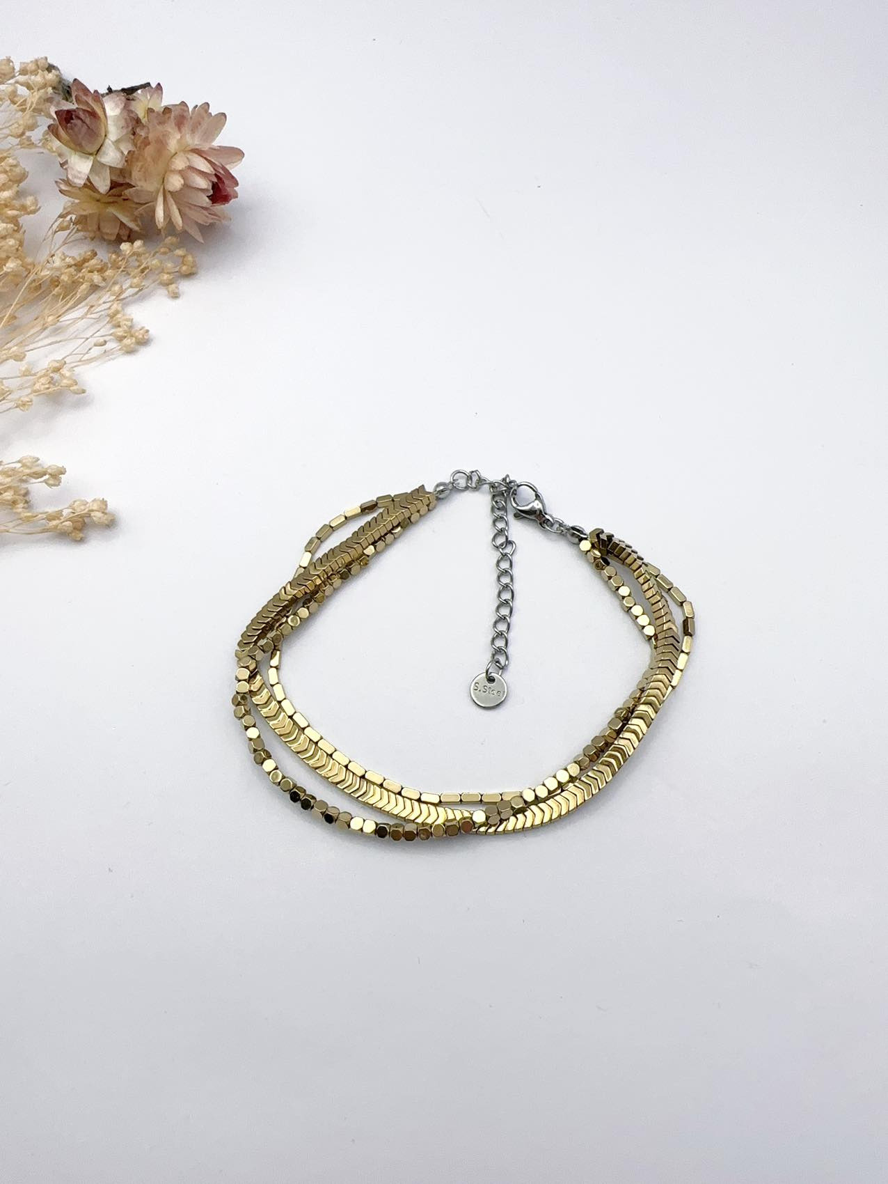 Mayorista H&T Bijoux - Pulsera de hematita.
