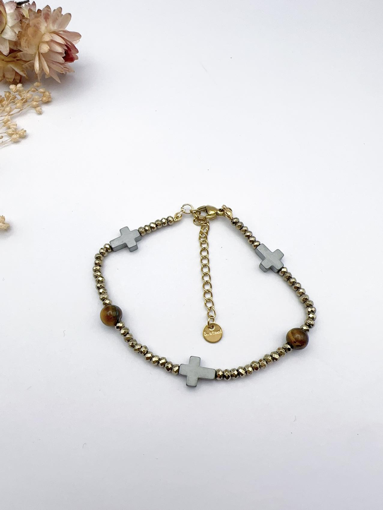 Mayorista H&T Bijoux - Pulsera de hematita.