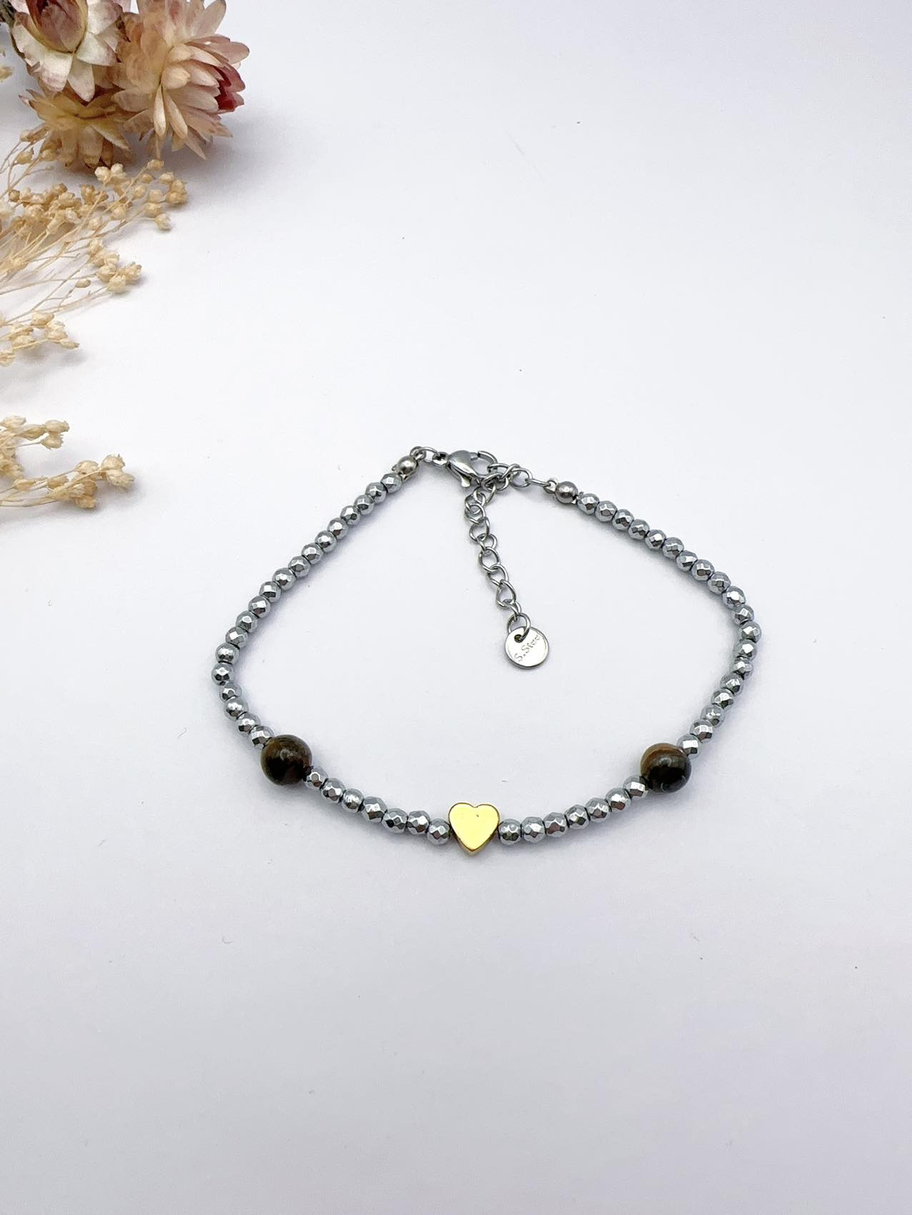 Mayorista H&T Bijoux - Pulsera de hematita.
