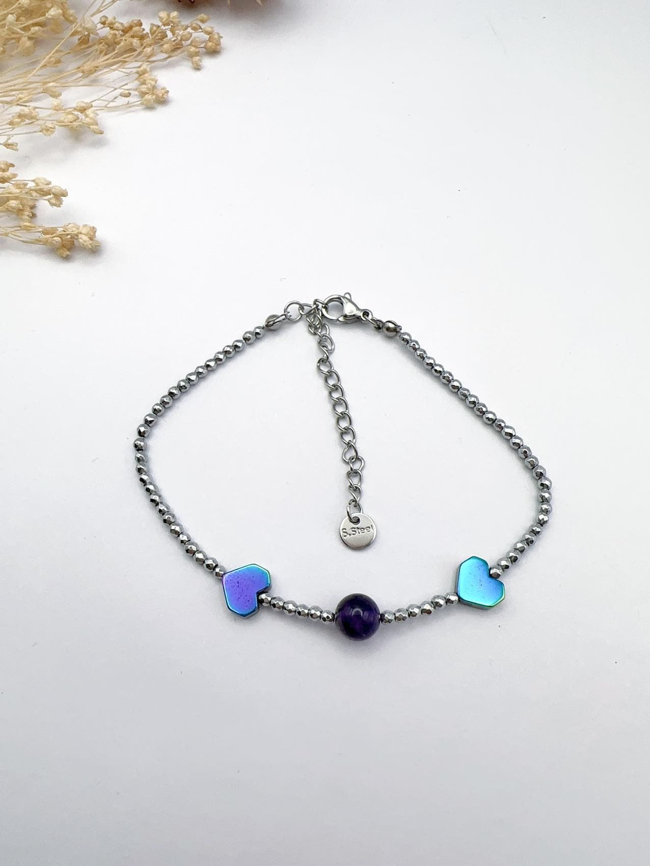 Mayorista H&T Bijoux - Pulsera de hematita.