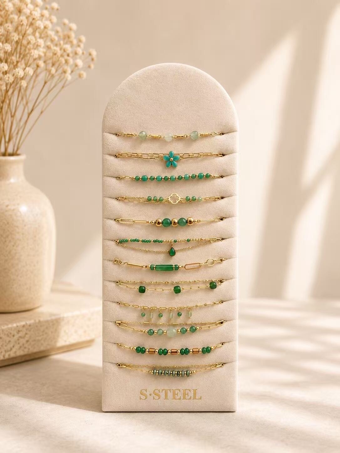 Mayorista H&T Bijoux - Brazalete de acero inoxidable