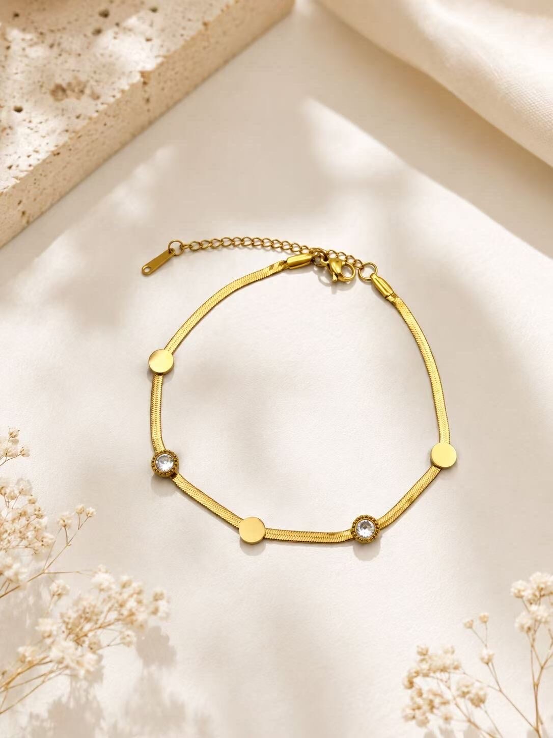 Grossiste H&T Bijoux - Chaîne de cheville en acier inoxydable