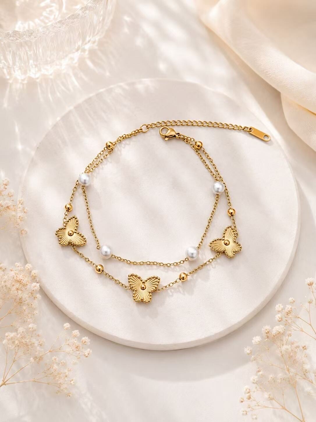 Grossiste H&T Bijoux - Chaîne de cheville en acier inoxydable