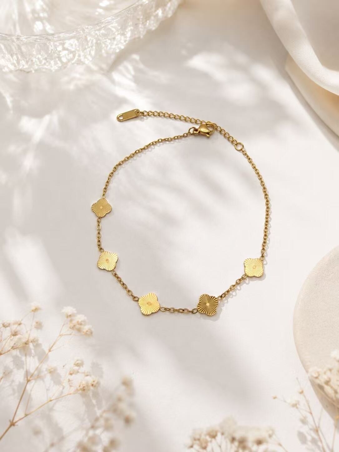 Grossiste H&T Bijoux - Chaîne de cheville en acier inoxydable