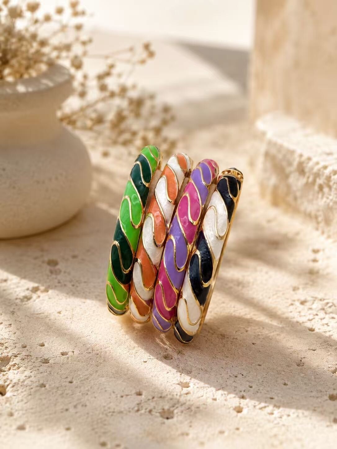 Grossiste H&T Bijoux - Bracelet émaillée