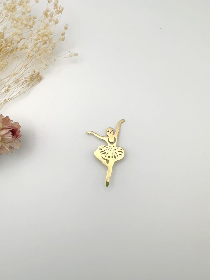 Grossiste H&T Bijoux - Broche en acier inoxydable.