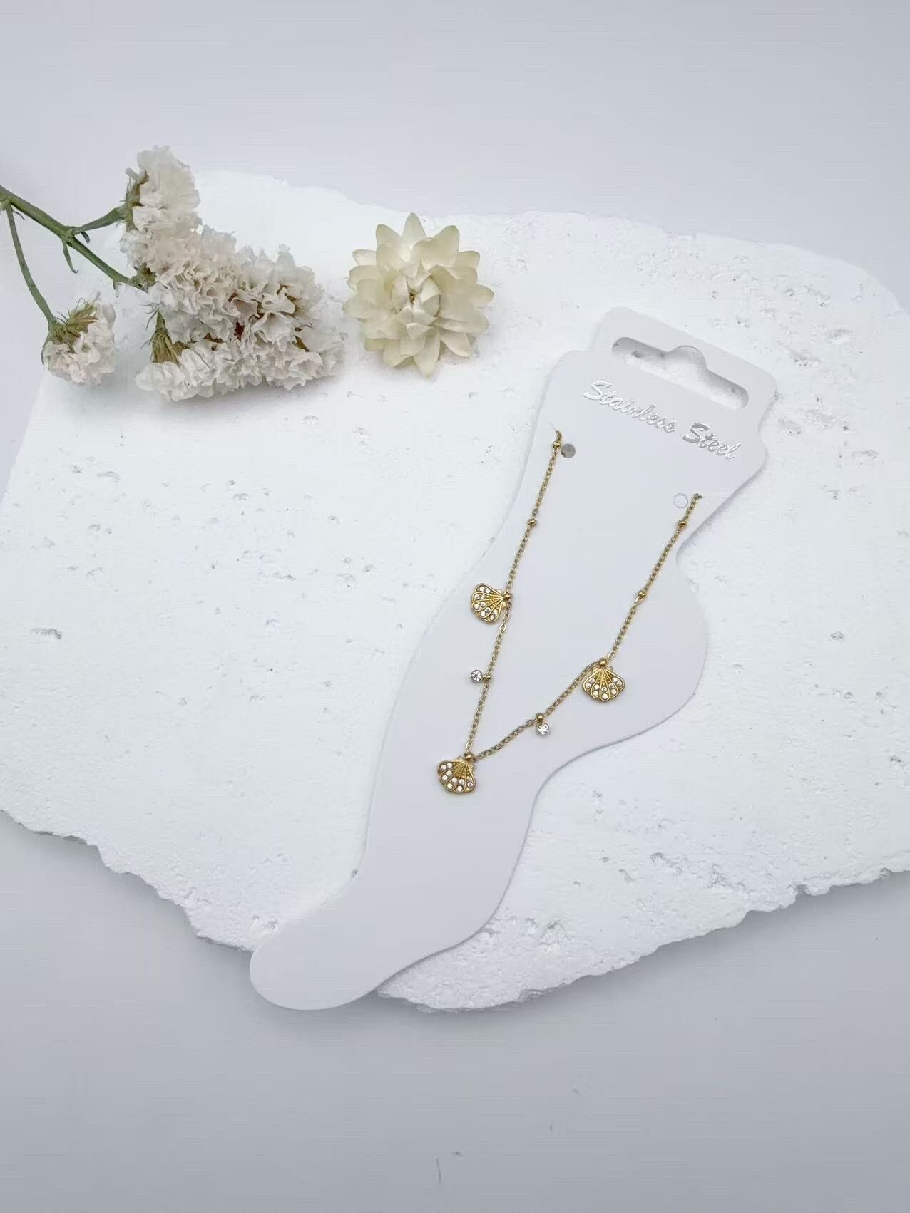Wholesaler H&T Bijoux - Stainless steel anklet