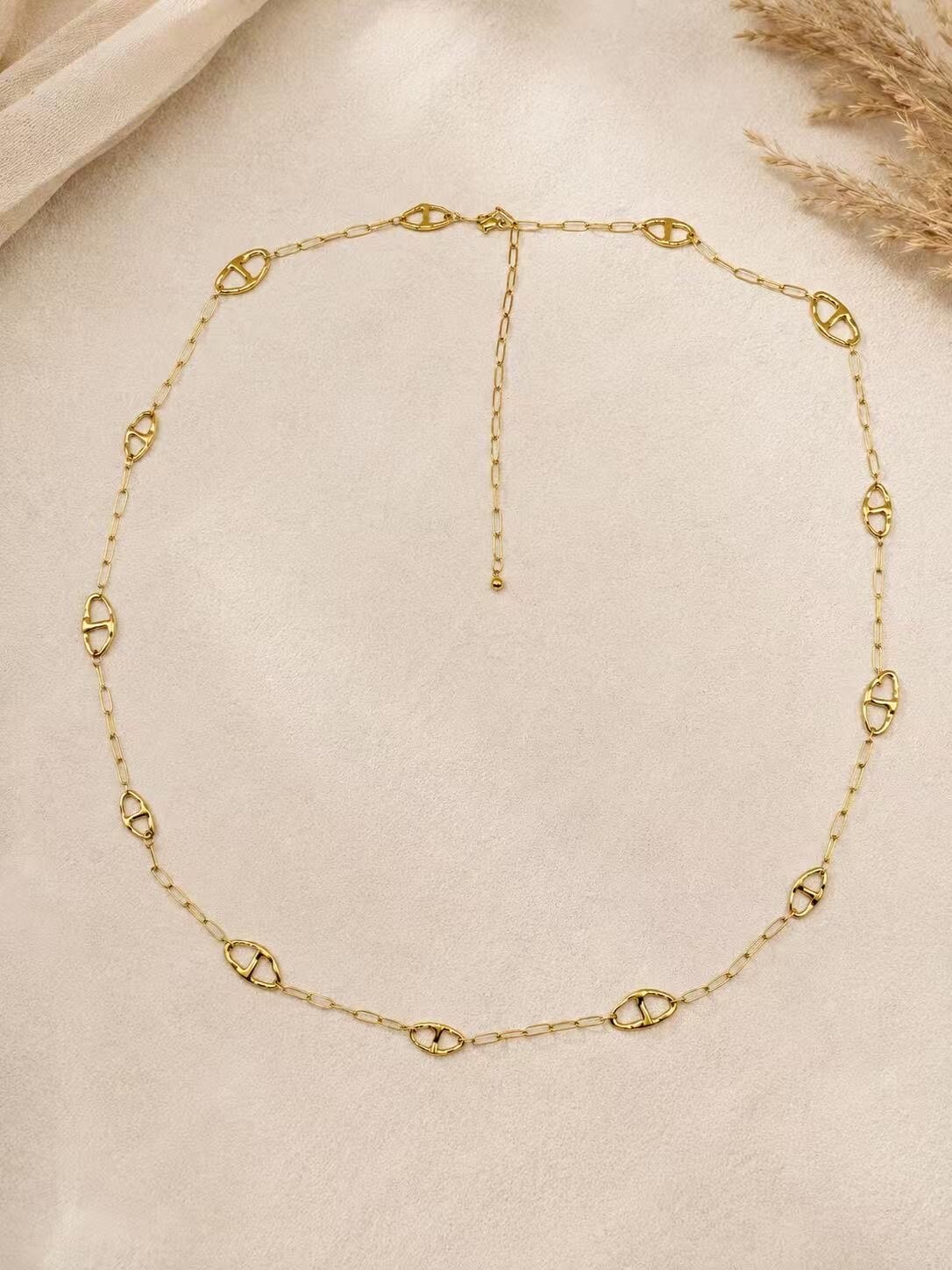 Grossiste H&T Bijoux - Chaîne de taille en acier inoxydable