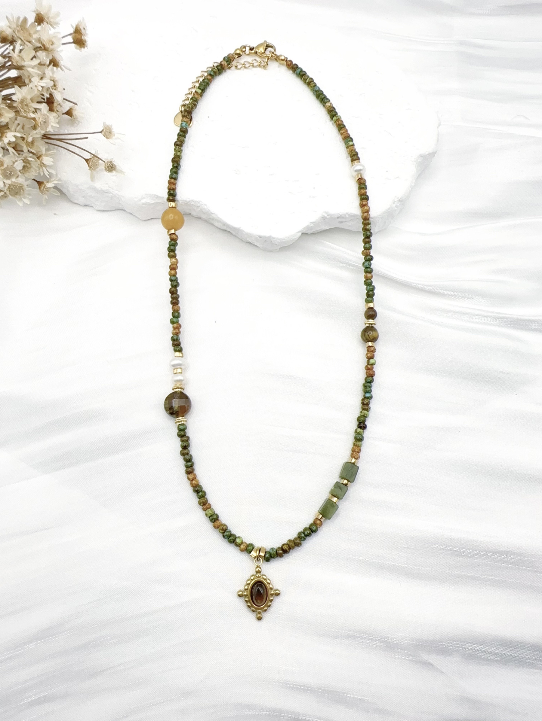 Grossiste H&T Bijoux - Collier en acier inoxydable.