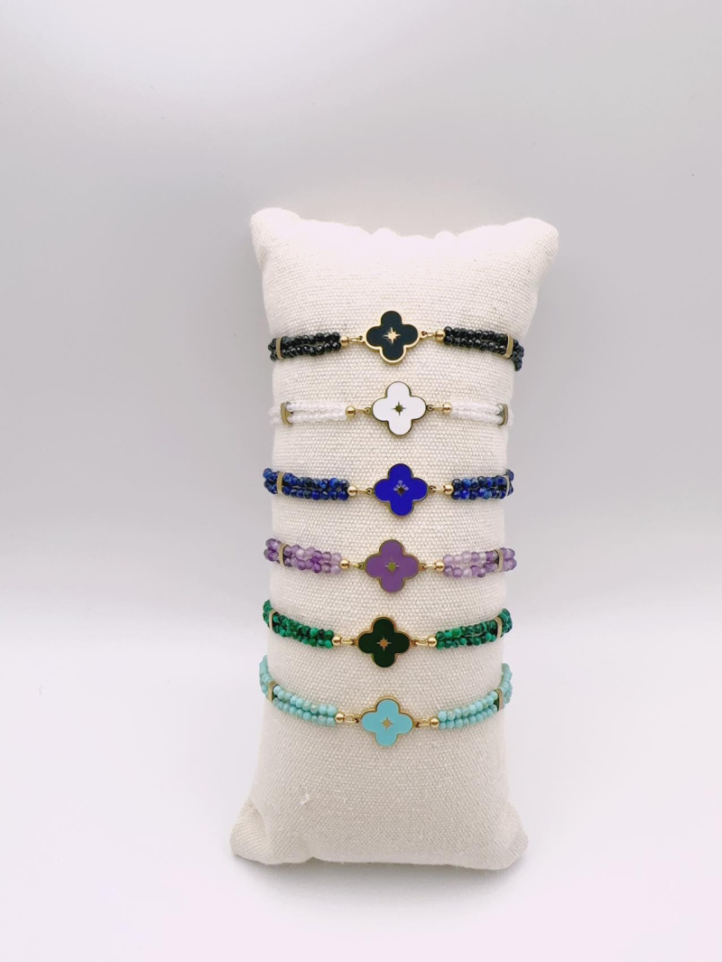 Wholesaler H&T Bijoux - Stone steel bracelet