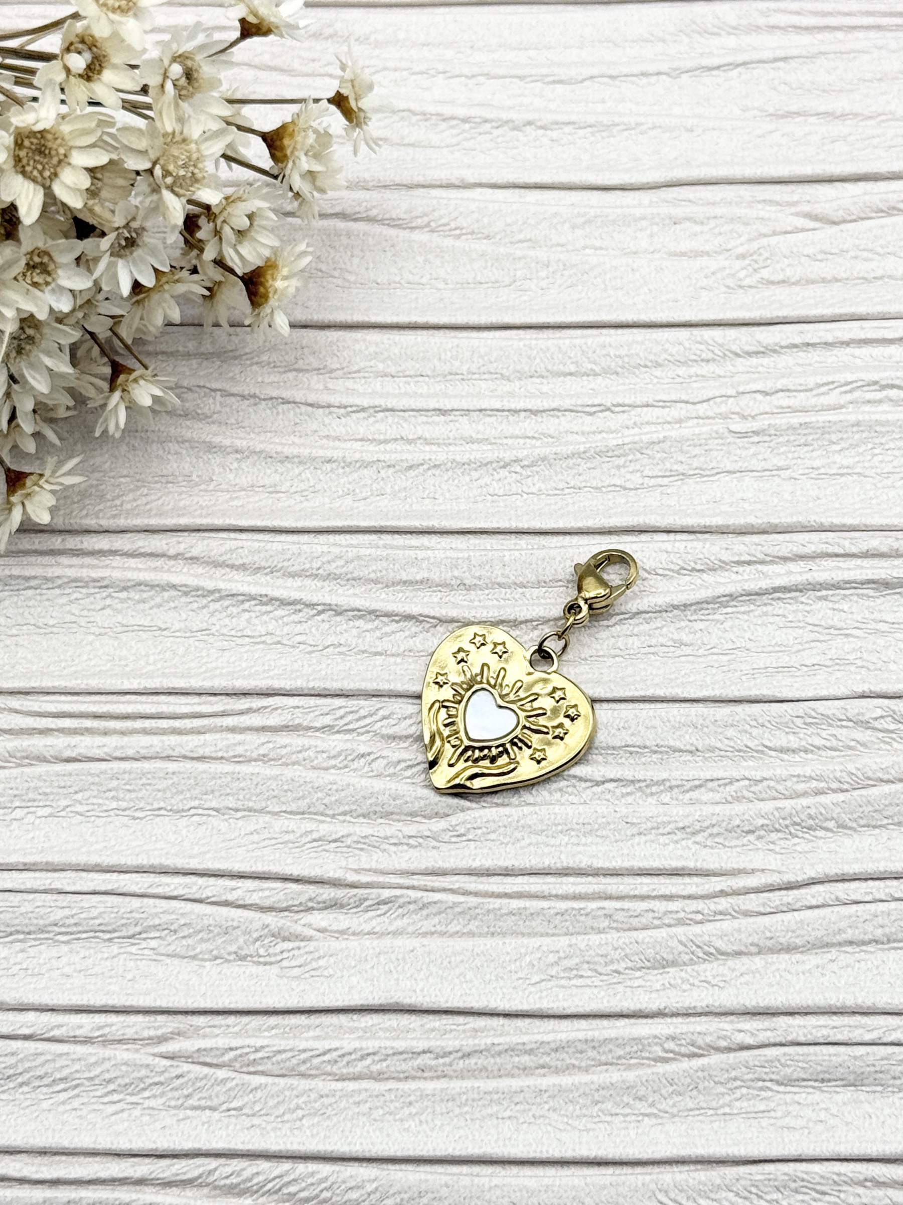 Mayorista H&T Bijoux - Encanto de acero inoxidable.