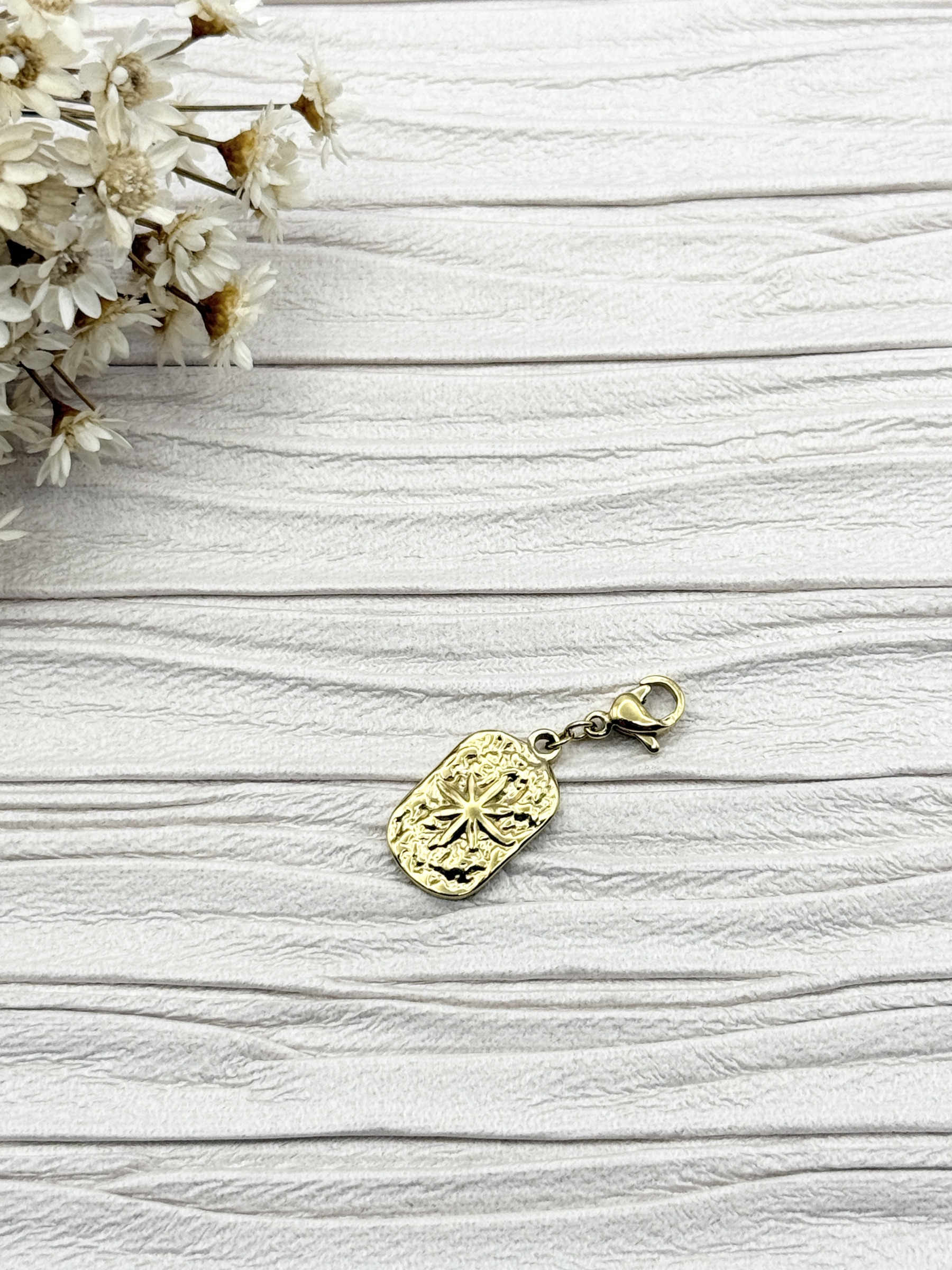 Mayorista H&T Bijoux - Encanto de acero inoxidable.