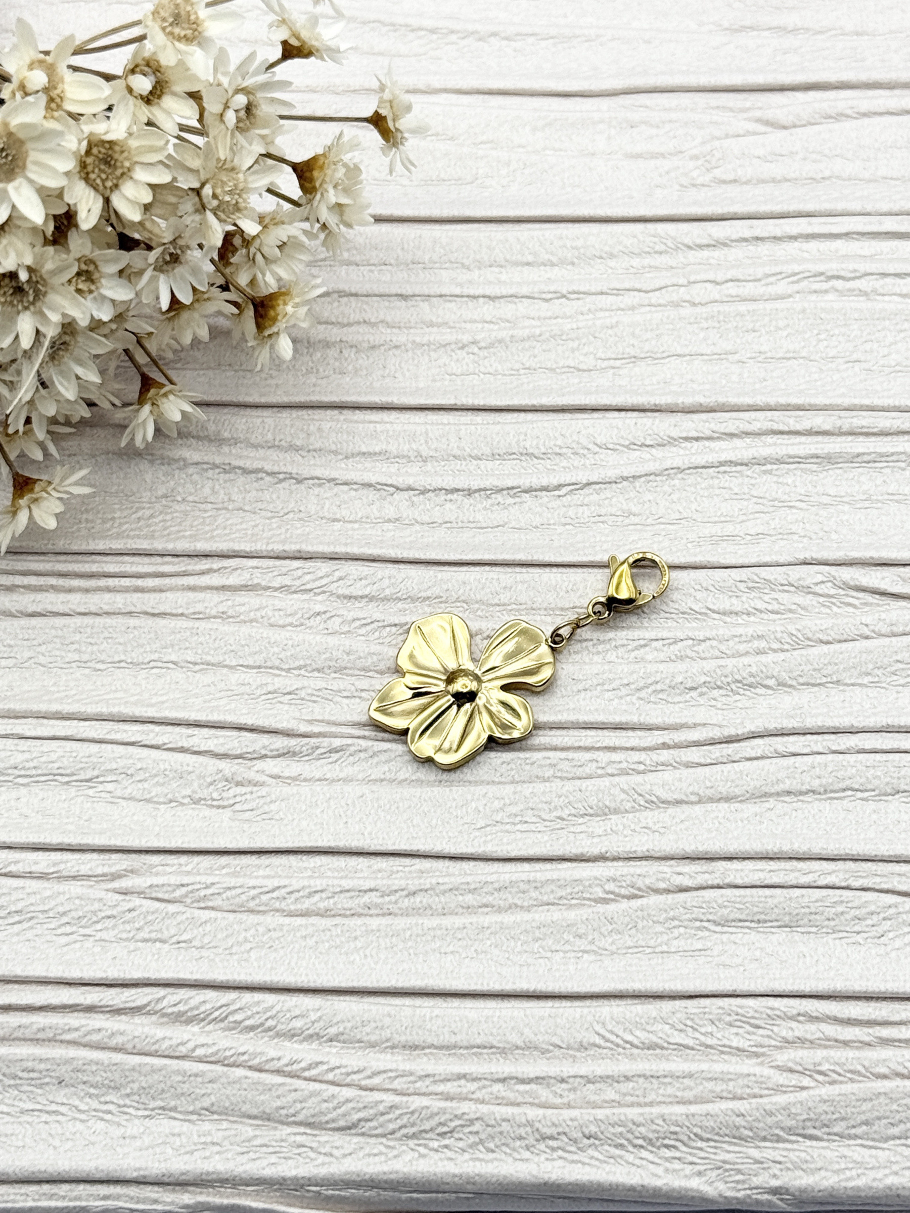 Mayorista H&T Bijoux - Encanto de acero inoxidable.