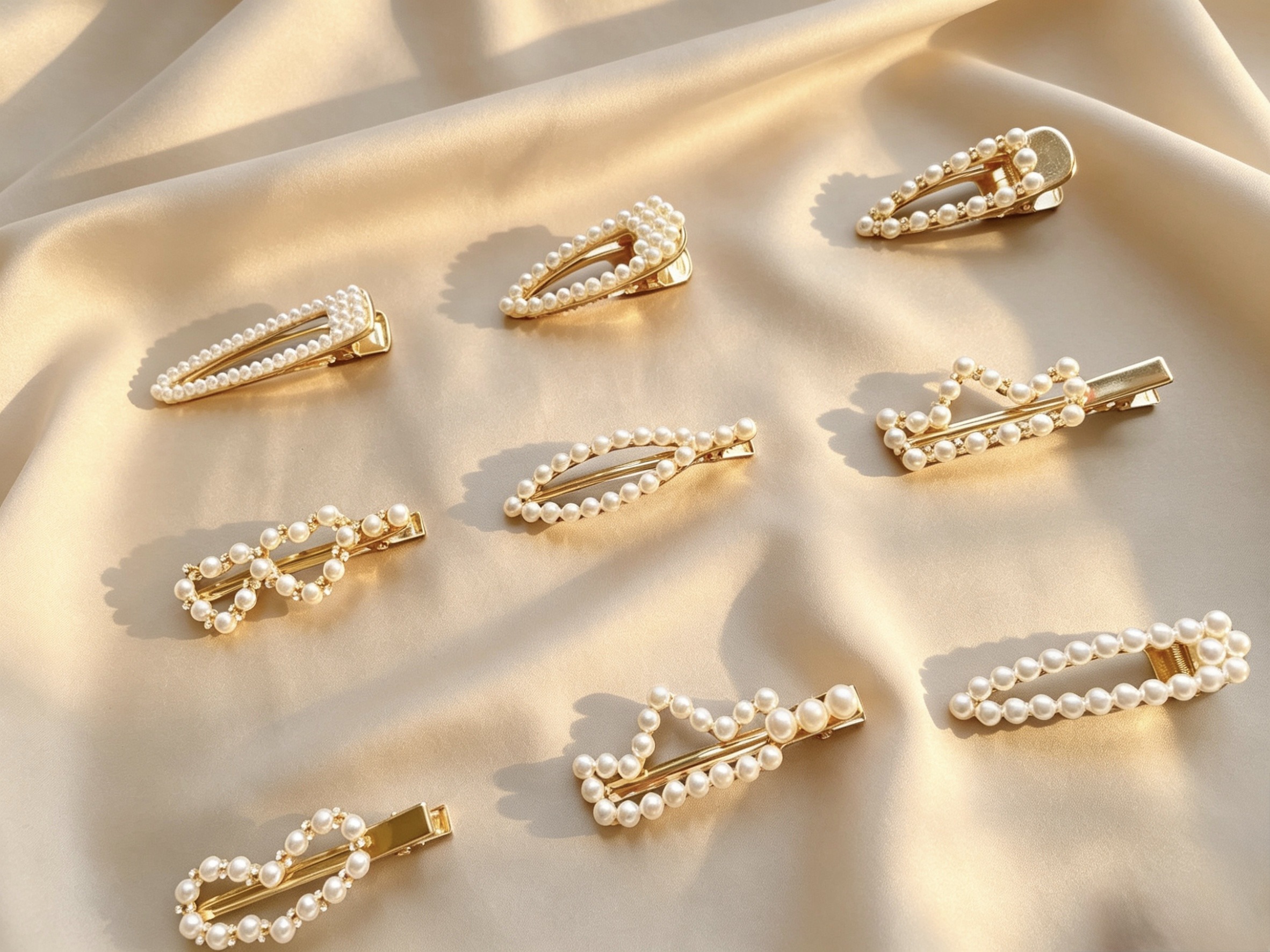 Mayorista HANA BIJOUX - Horquillas con perlas 9 piezas