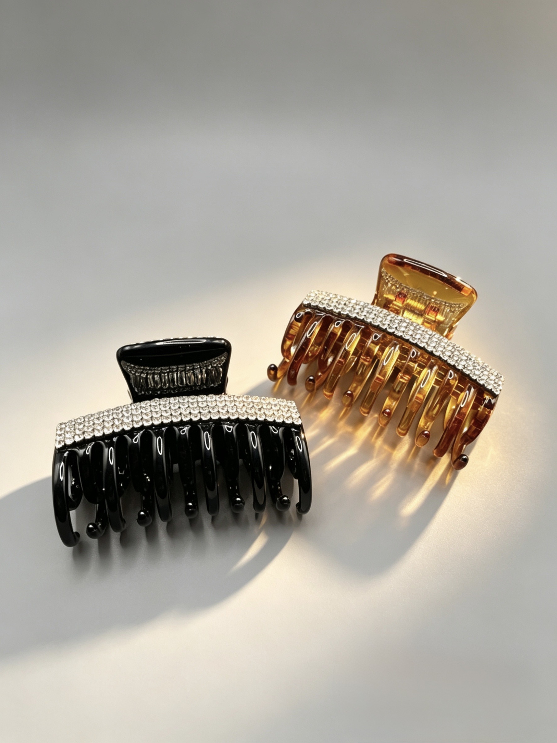 Wholesaler HANA BIJOUX - Rhinestone hair clip length 6.5cm