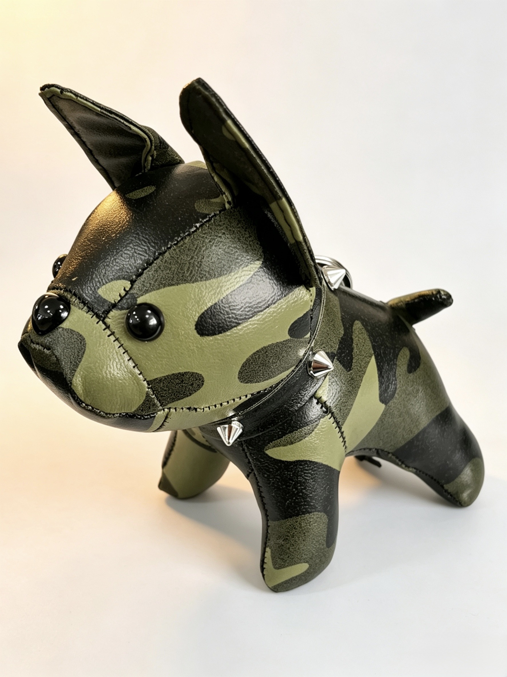 Wholesaler HANA BIJOUX - French bulldog-shaped keychain in faux leather