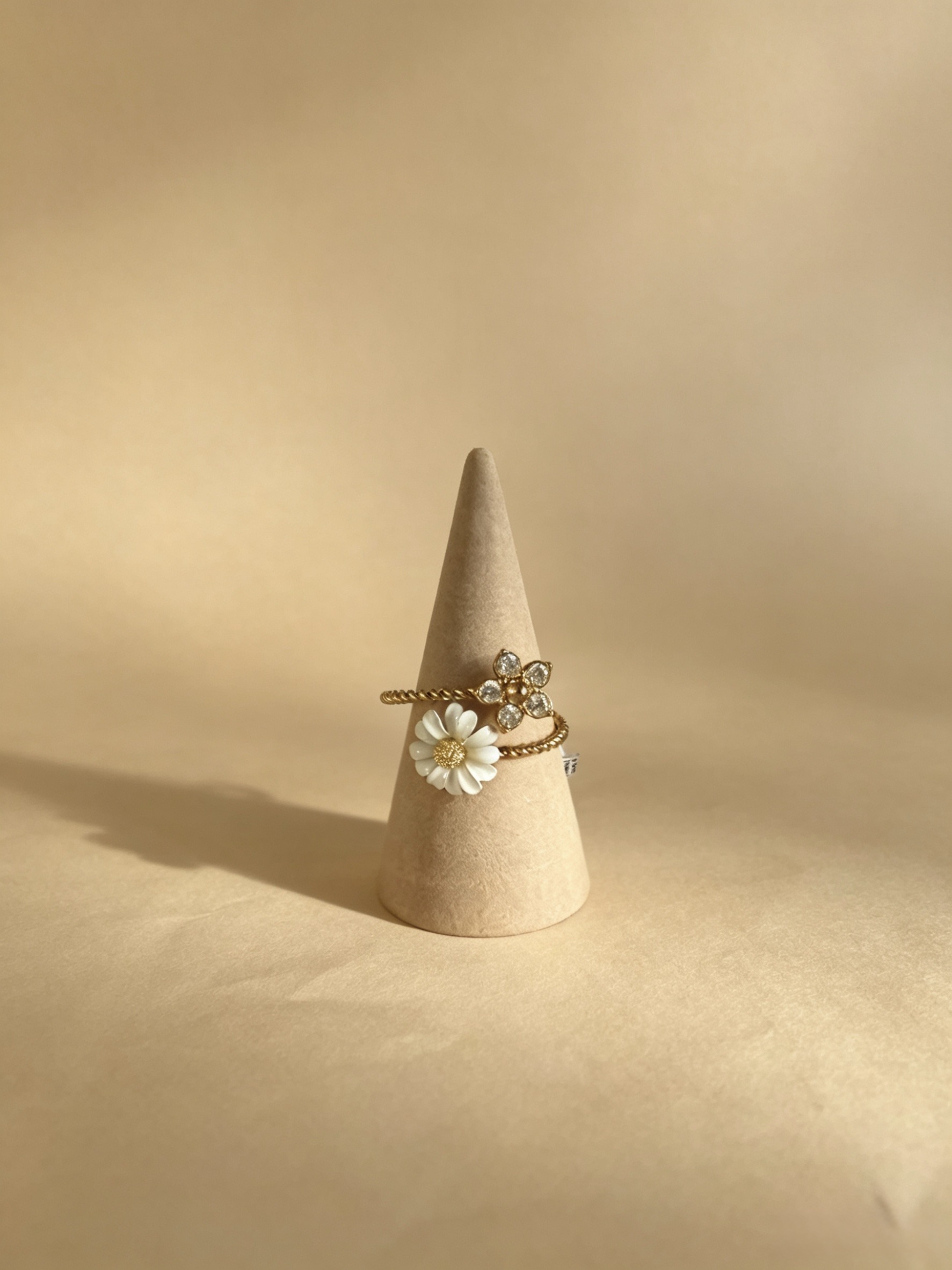 Wholesaler HANA BIJOUX - Open ring with floral design