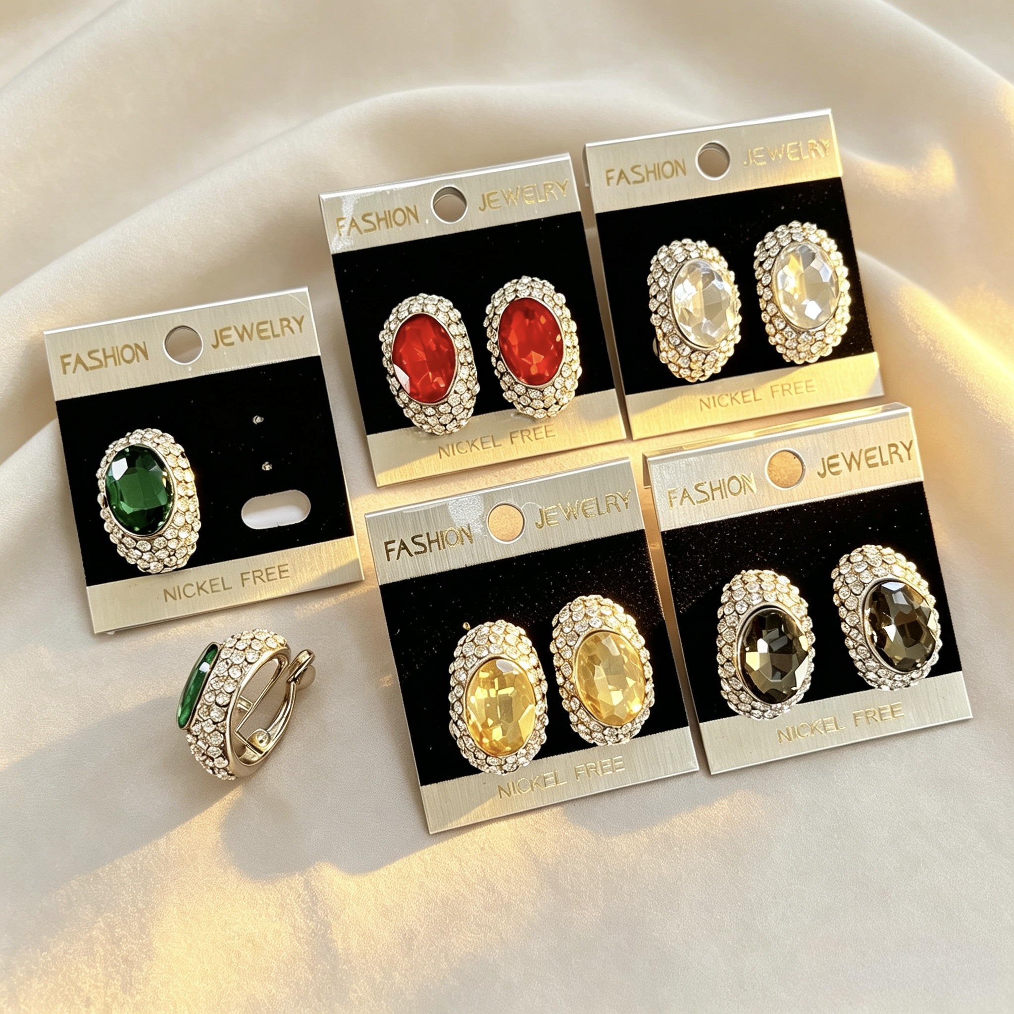 Wholesaler HANA BIJOUX - Statement clip-on earrings