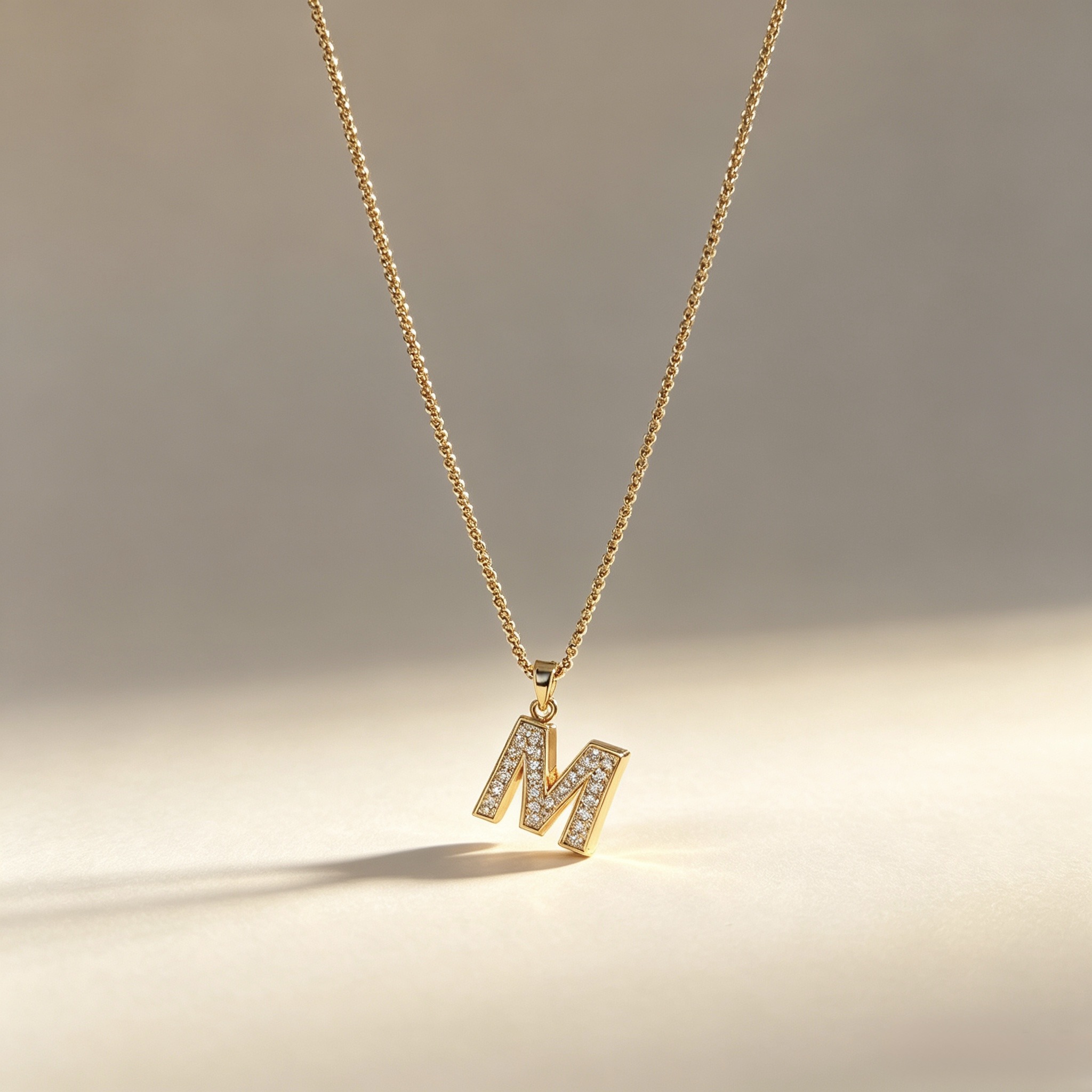 Wholesaler HANA BIJOUX - ALPHABET LETTER PENDANT NECKLACES
