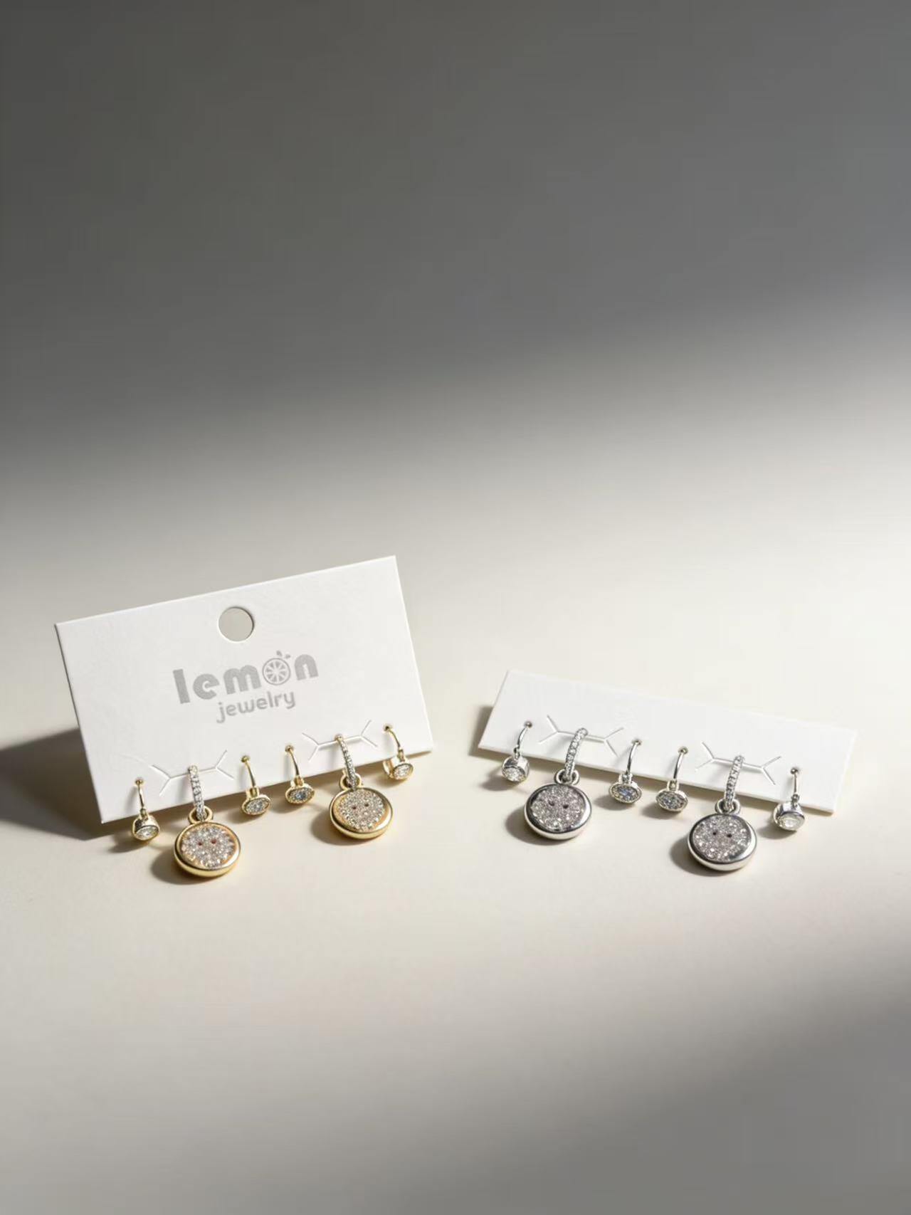 Wholesaler HANA BIJOUX - Copper and zircon earring set