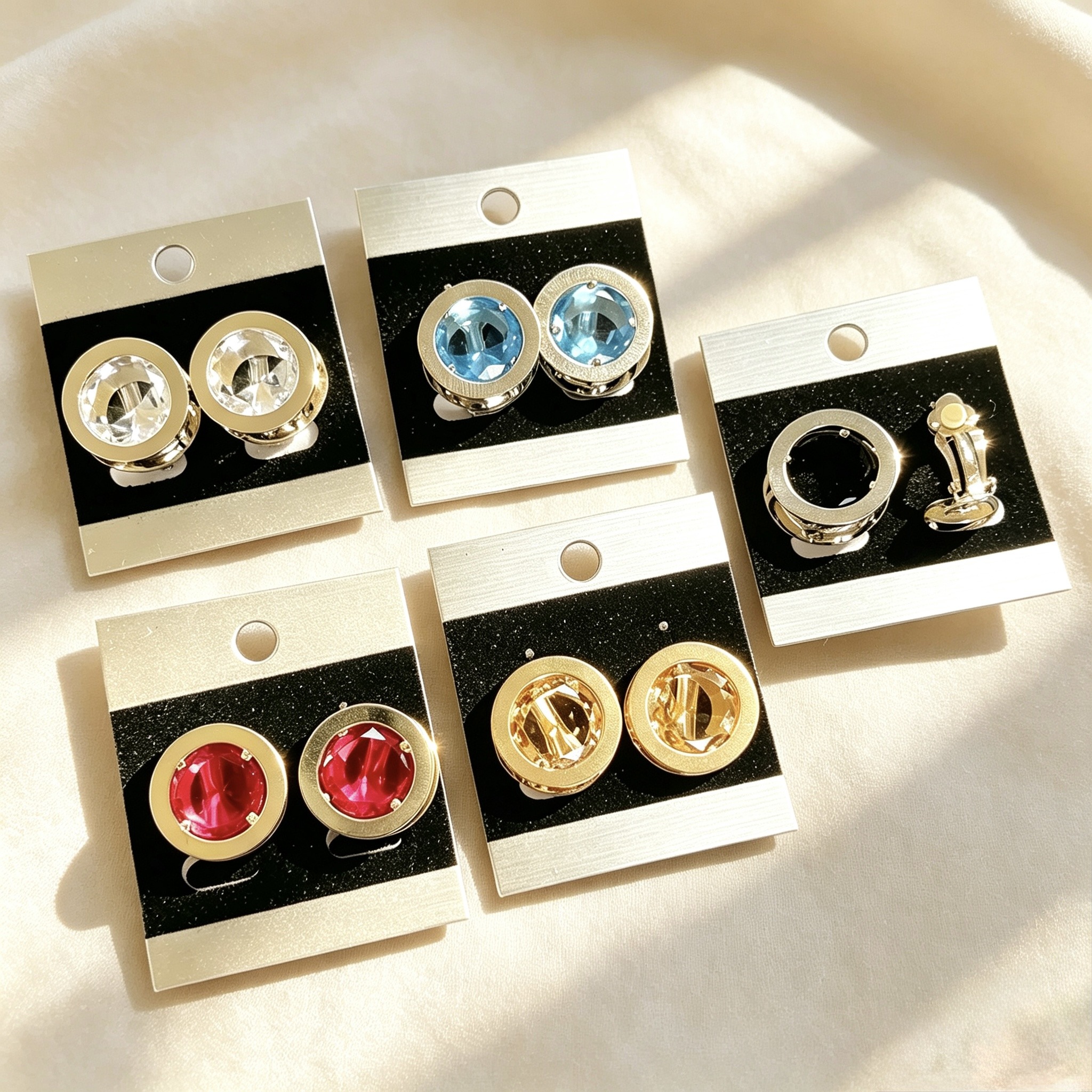 Wholesaler HANA BIJOUX - Button clip-on earrings