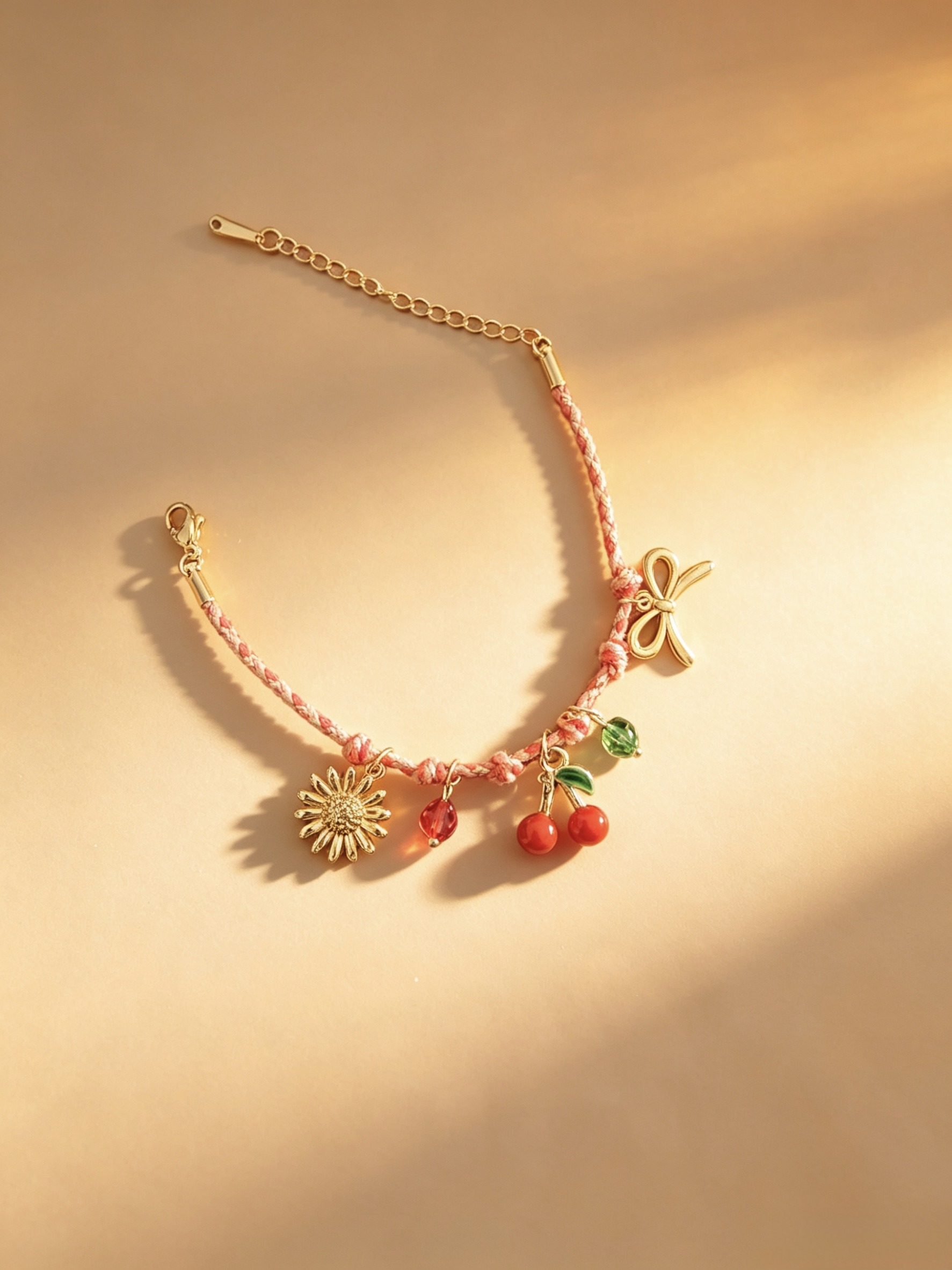 Mayorista HANA BIJOUX - Pulsera de Charms de Macramé