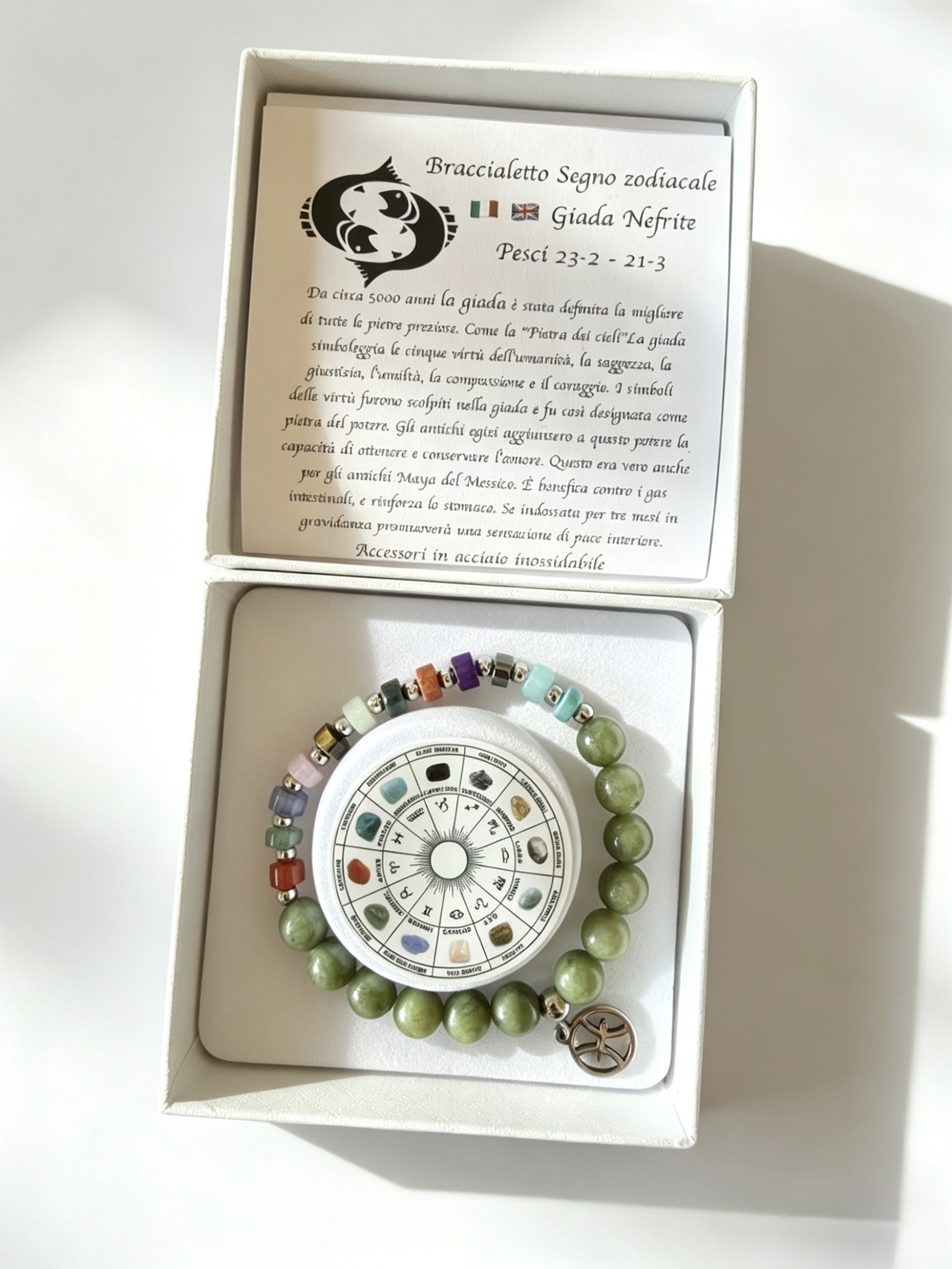 Mayorista HANA BIJOUX - Pulsera de Jade Nefrita con Peces