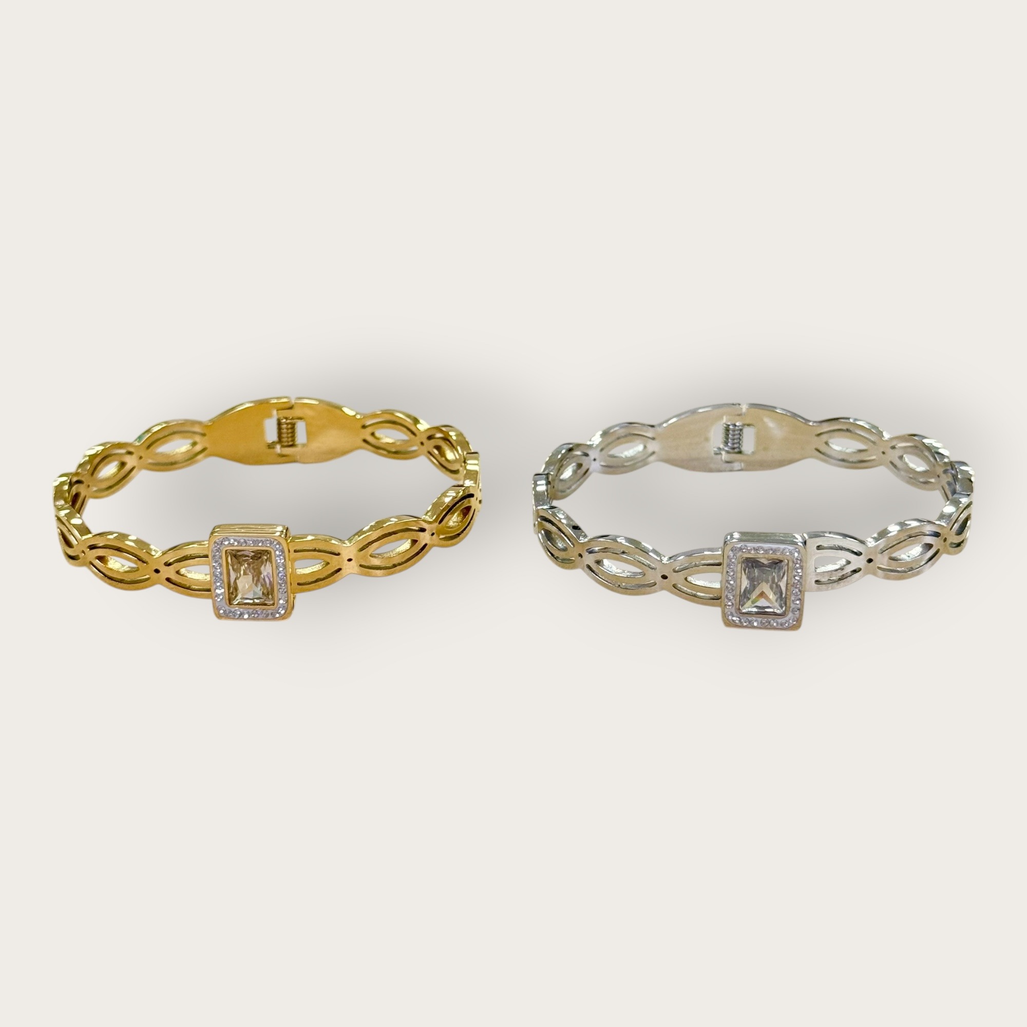 Wholesaler HANA BIJOUX - STEEL CUFF BRACELET