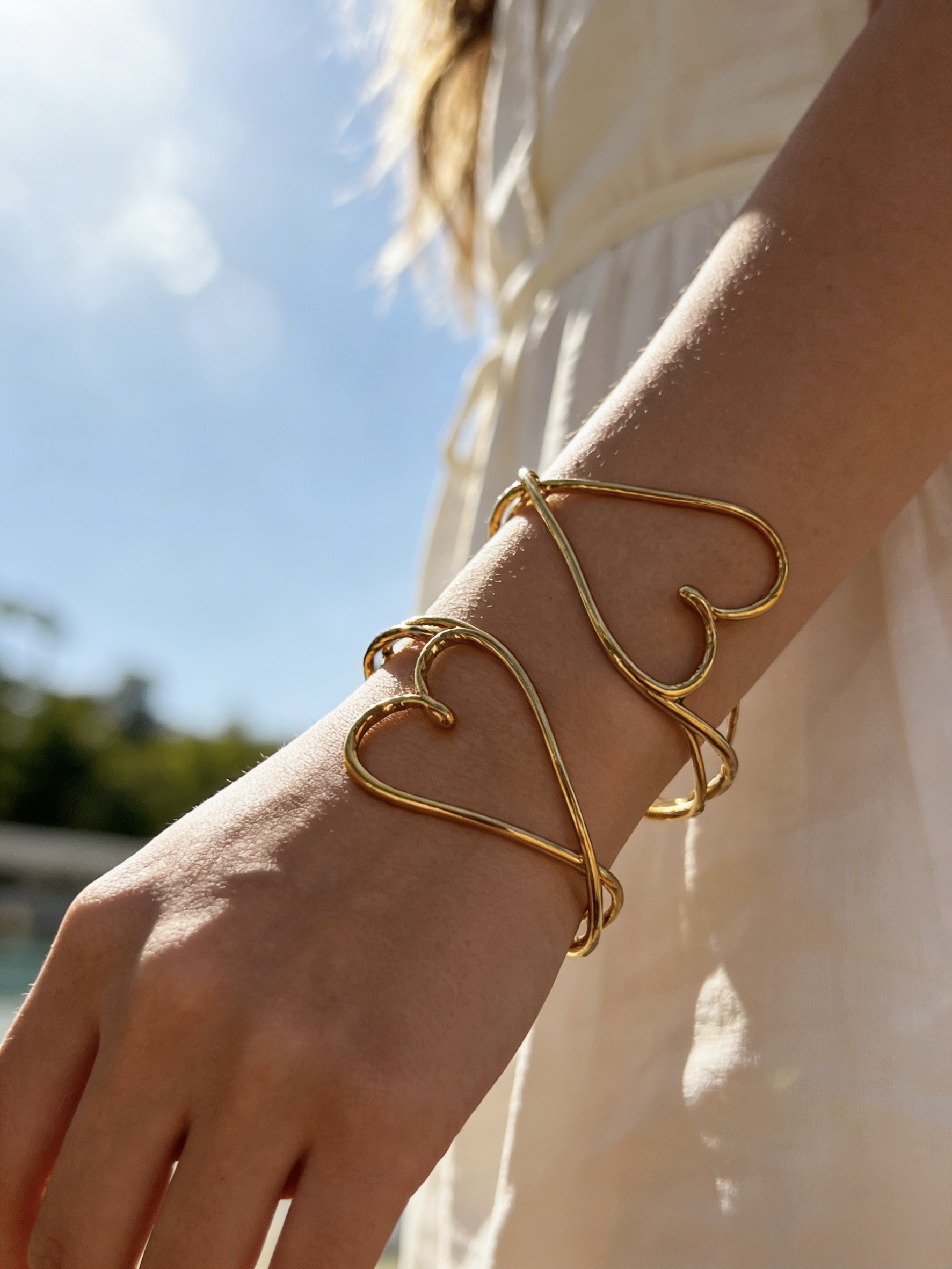 Wholesaler HANA BIJOUX - STEEL HEART BRACELET
